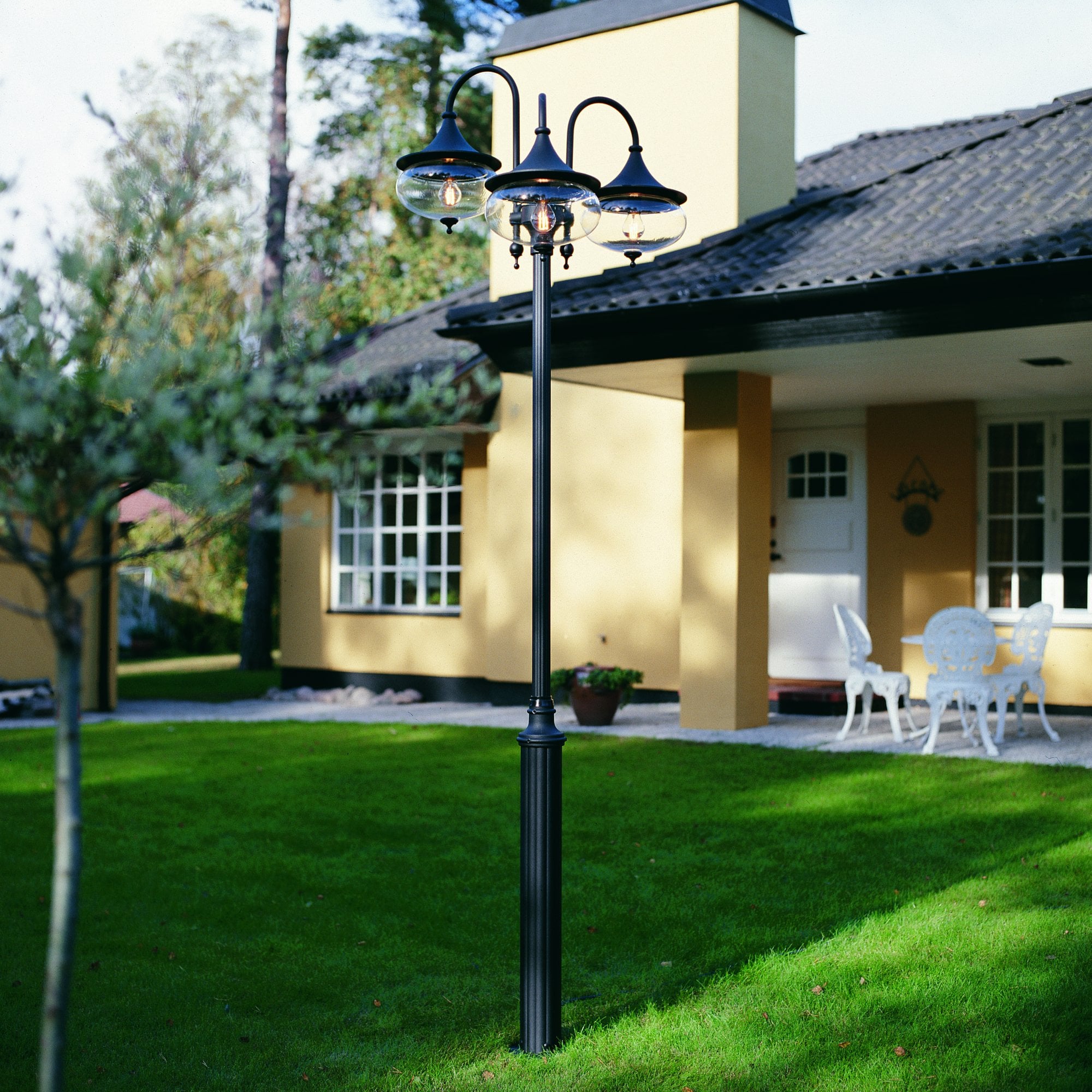 Konstsmide Libra Triple Head - Matt Black - Head Only