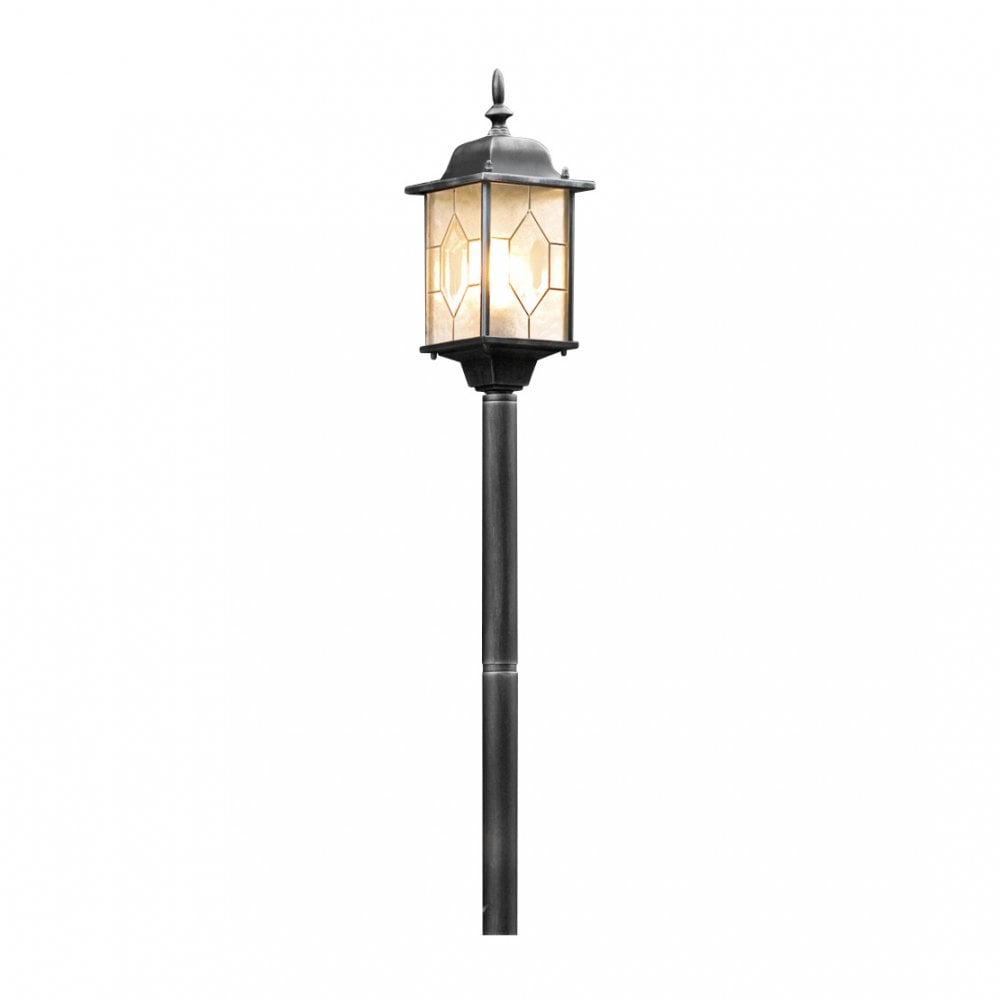 Konstsmide Milano Single Post Light - Black