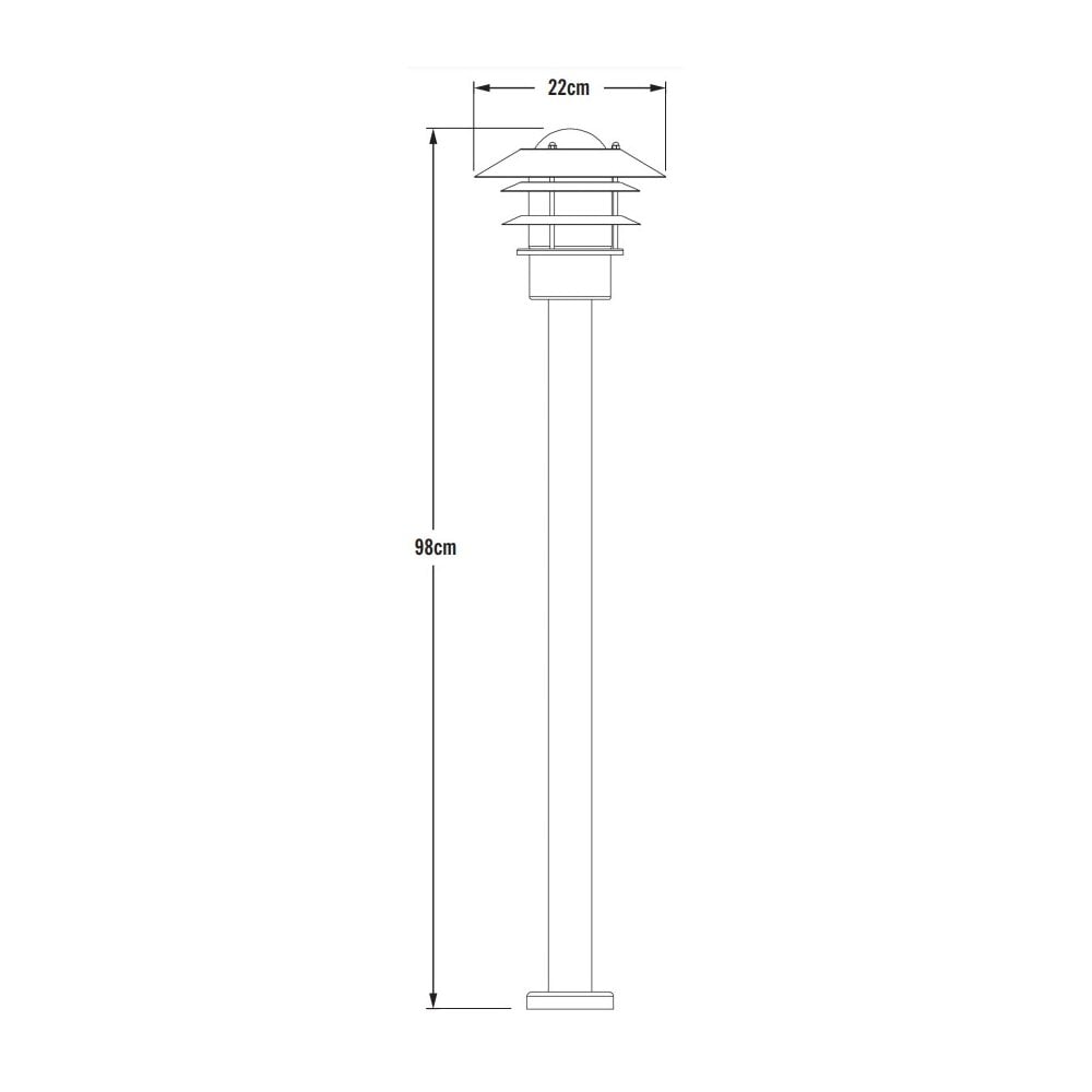Konstsmide Modena Pathway Light - Galvanised Steel