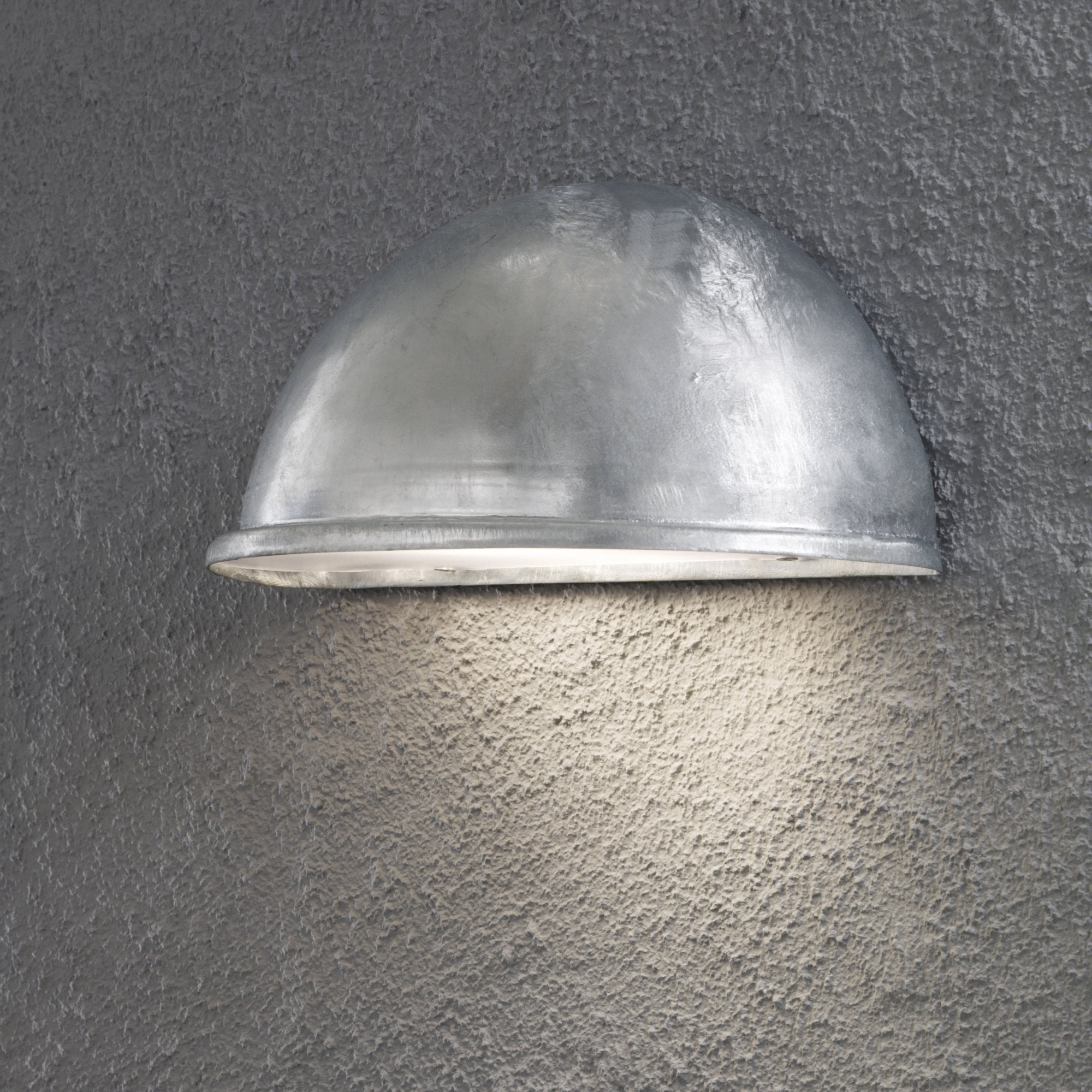 Konstsmide Torino Large Wall Light - Galvanised Steel