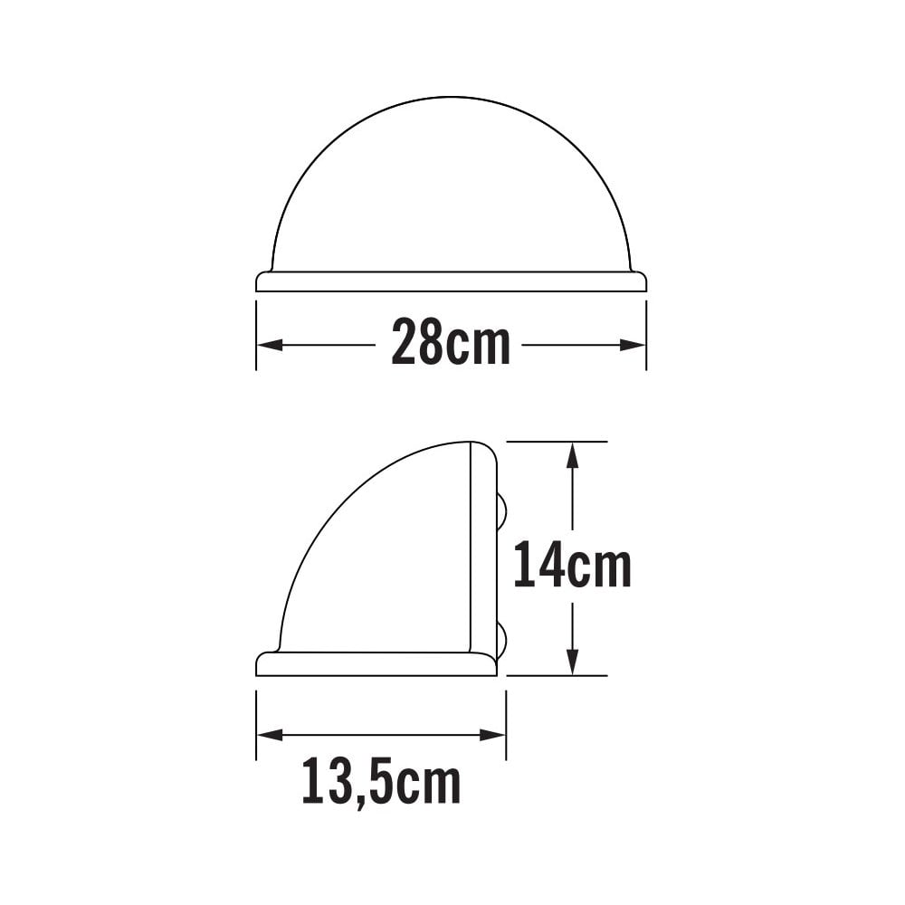 Konstsmide Torino Large Wall Light - Black