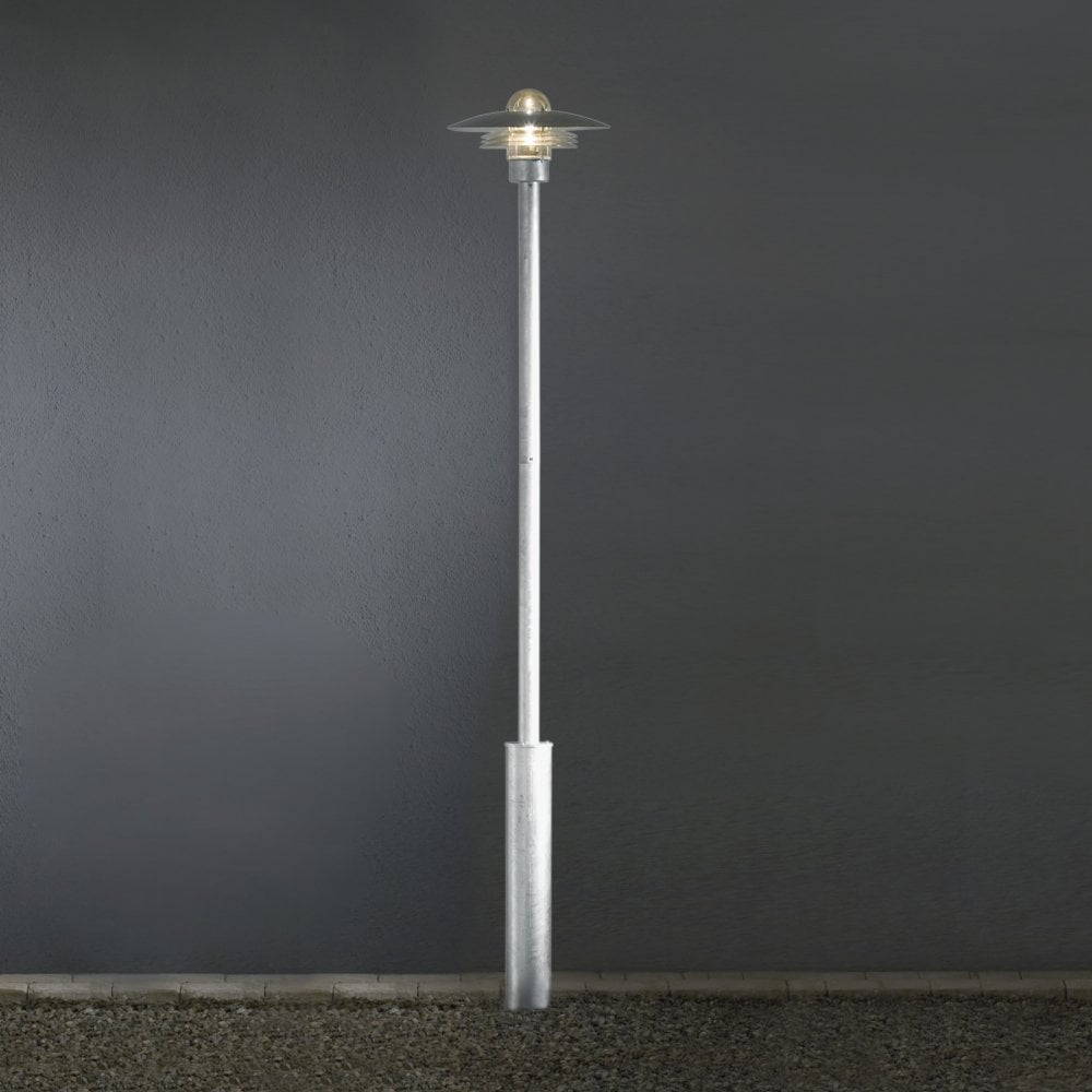 Konstsmide Modena Lampost - Galvanised Steel