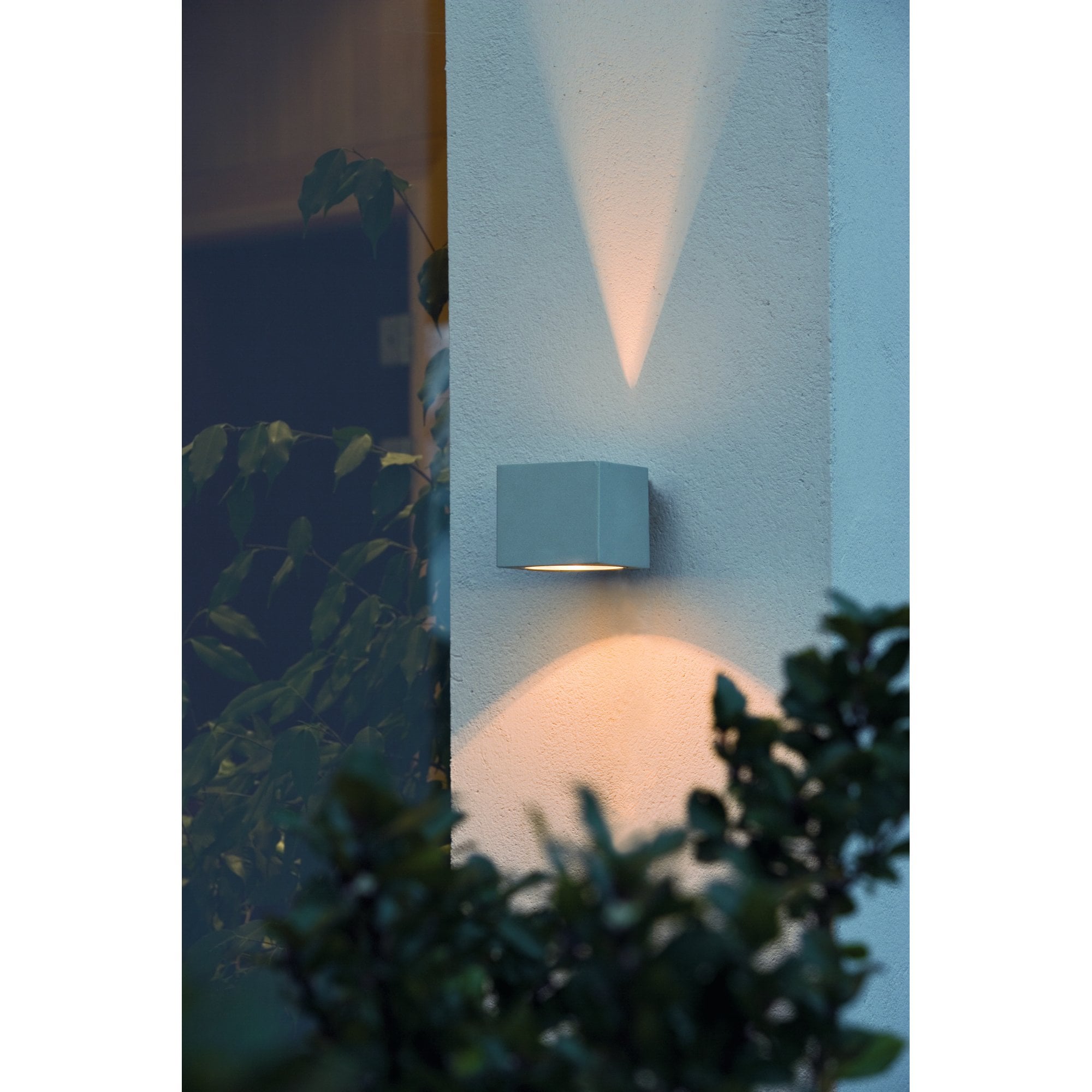 Konstsmide Modena Square Wall Light - Grey