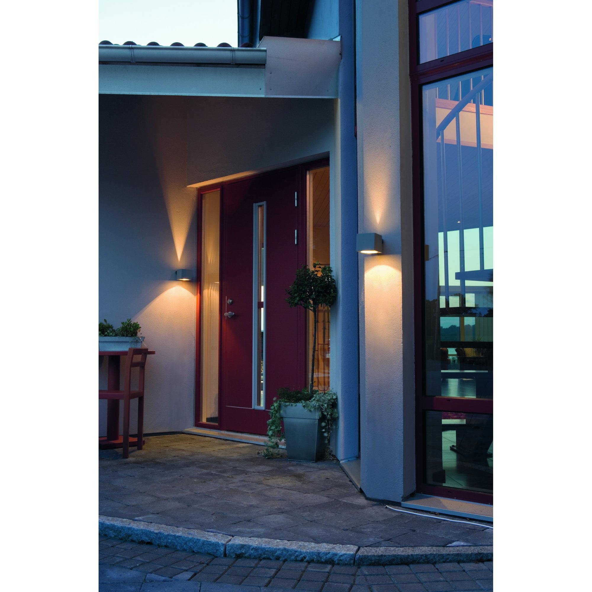 Konstsmide Modena Square Wall Light - Grey