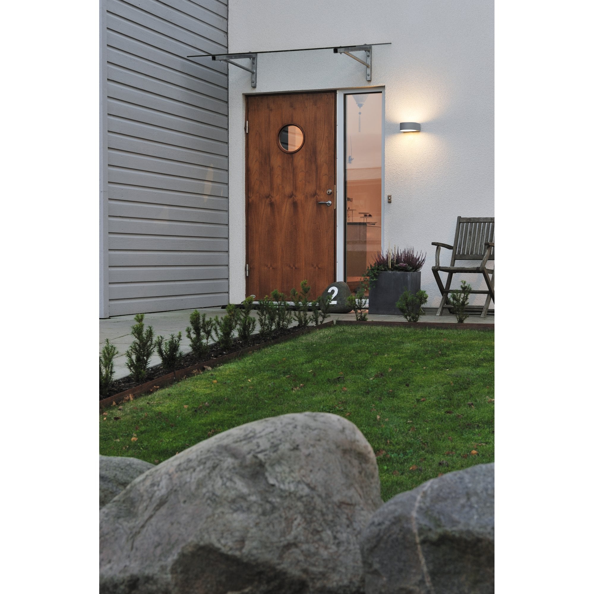 Konstsmide Teramo Wall Light - Grey