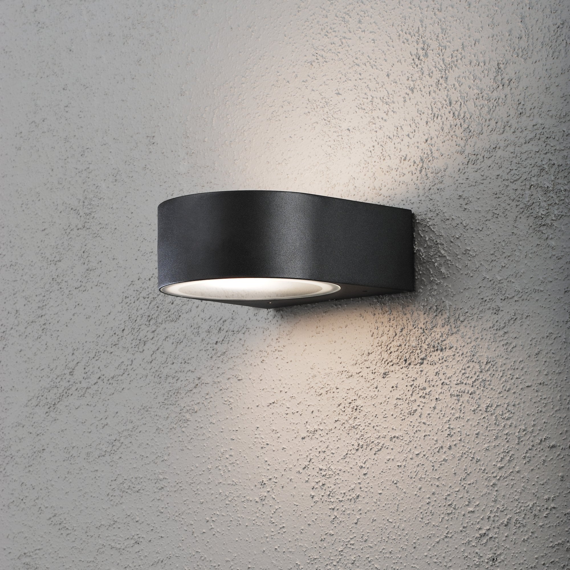 Konstsmide Teramo Wall Light - Matt Black