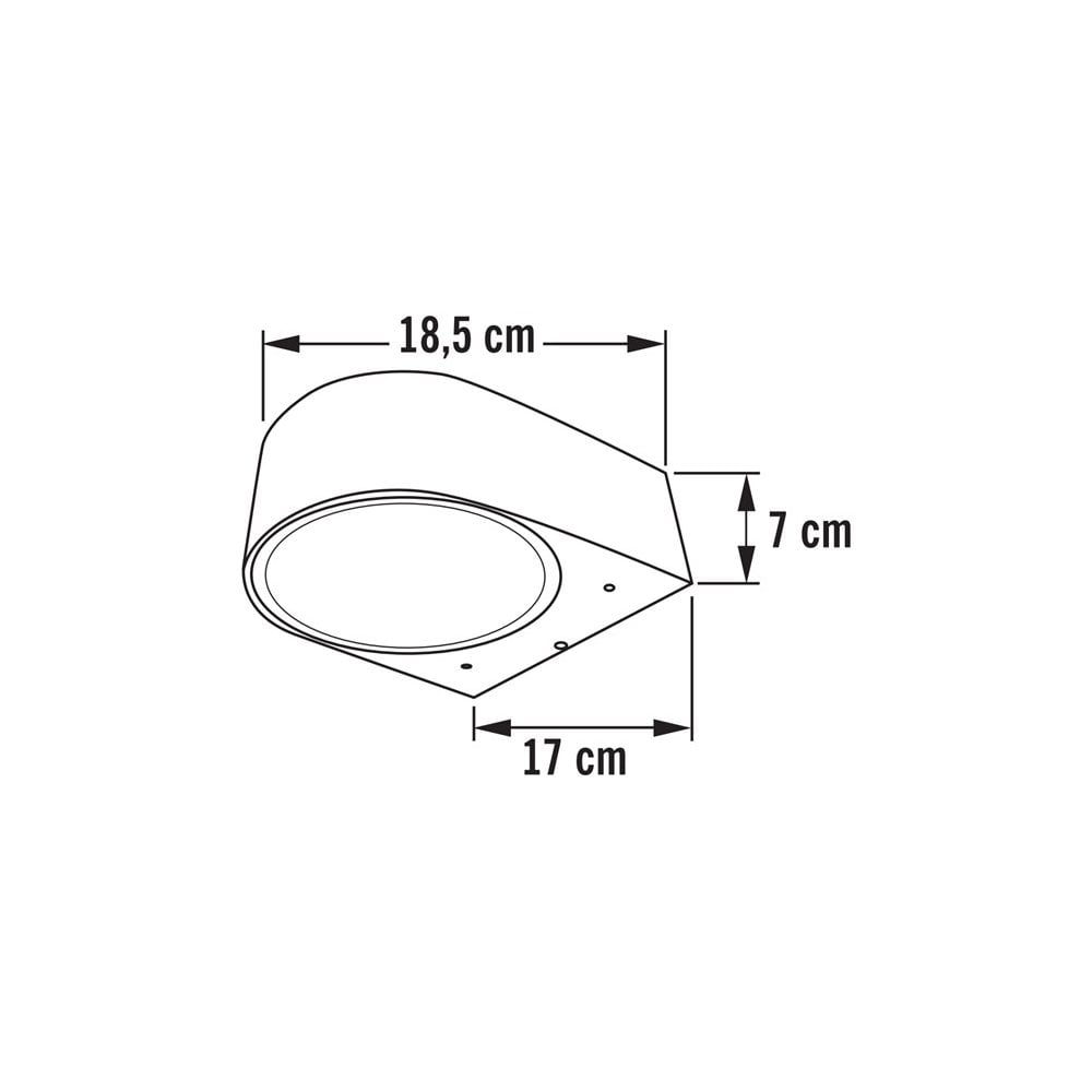 Konstsmide Teramo Wall Light - Matt Black