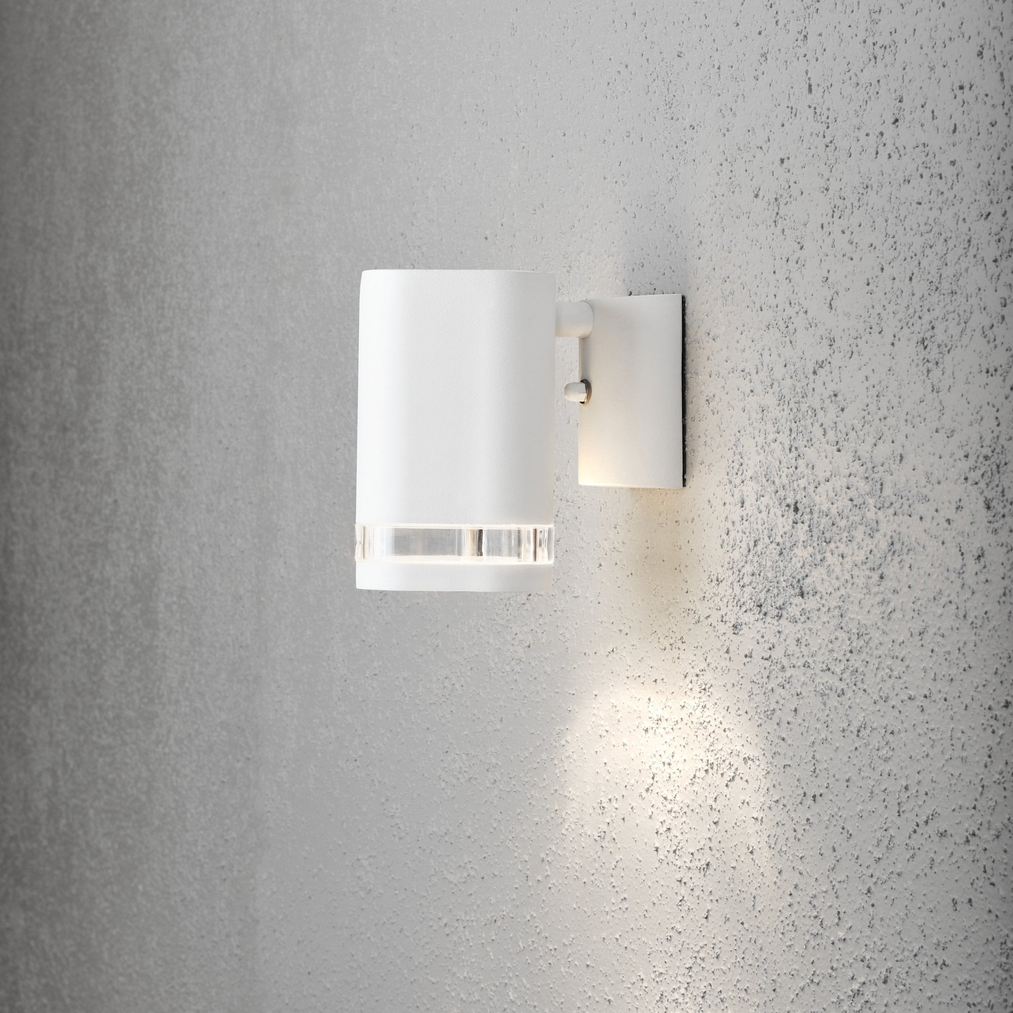 Konstsmide Modena Single Ring Down Wall Light - Matt White
