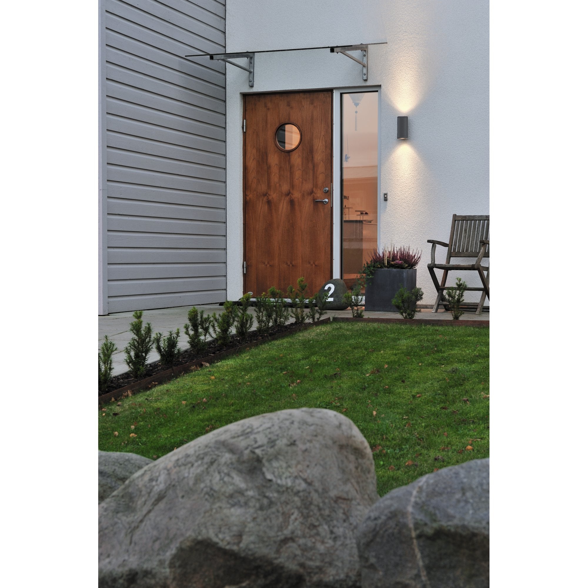 Konstsmide Siracusa Up/Down Wall Light - Grey