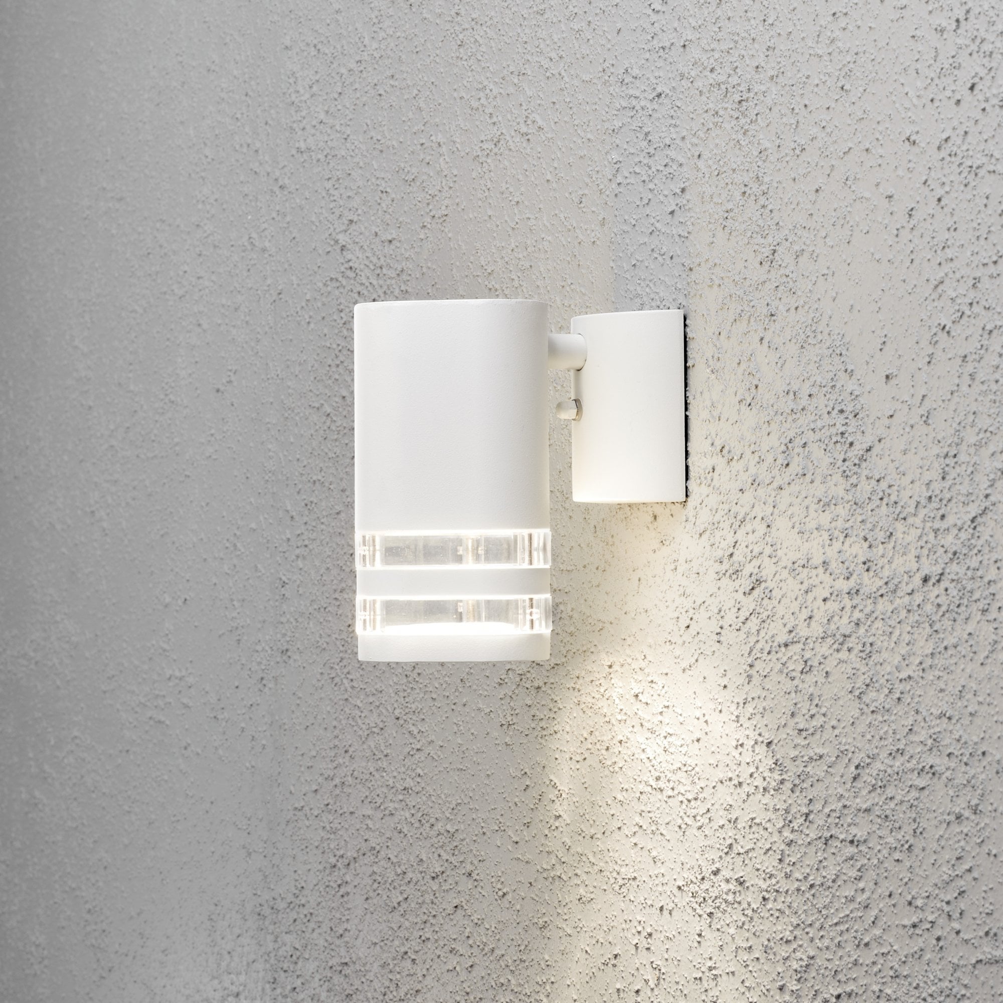 Konstsmide Modena Double Ring Down Wall Light - Matt White