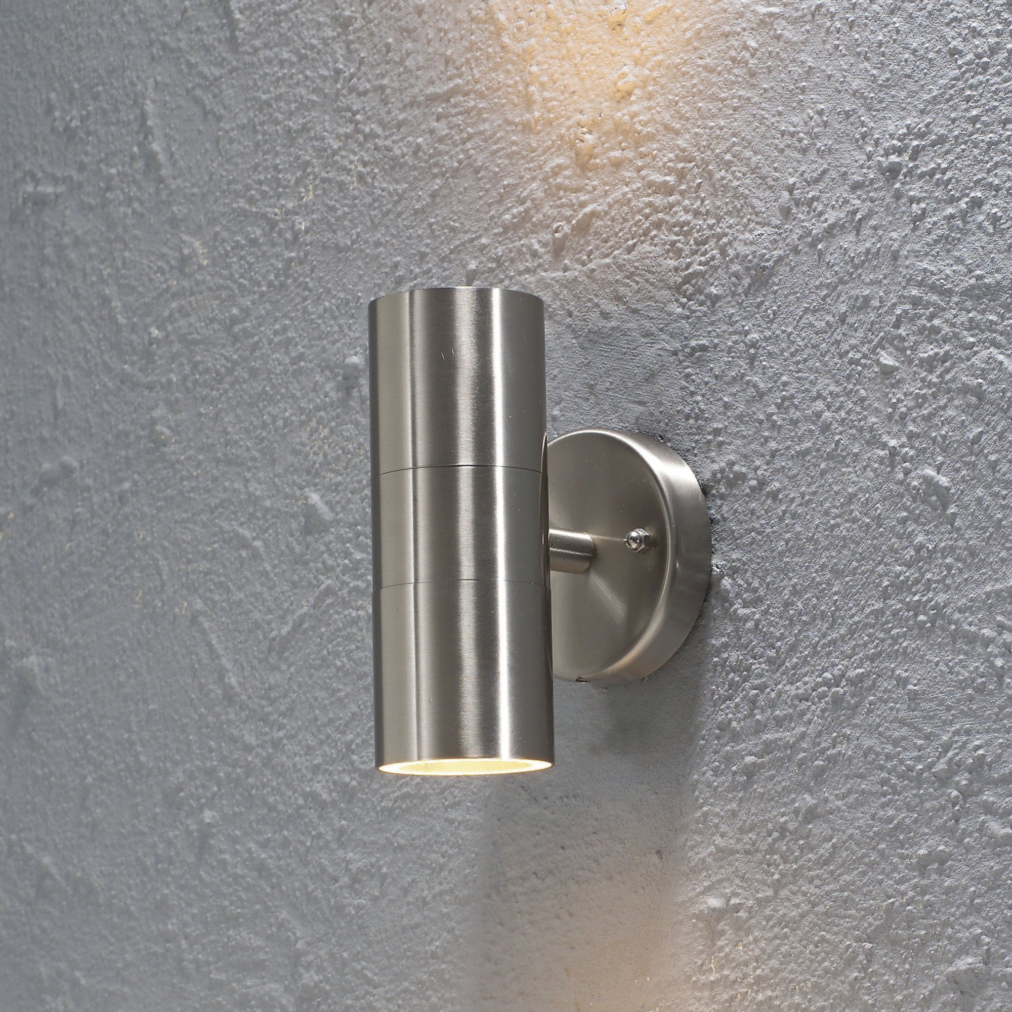 Konstsmide Modena 17cm Up/Down Wall Light - Stainless Steel