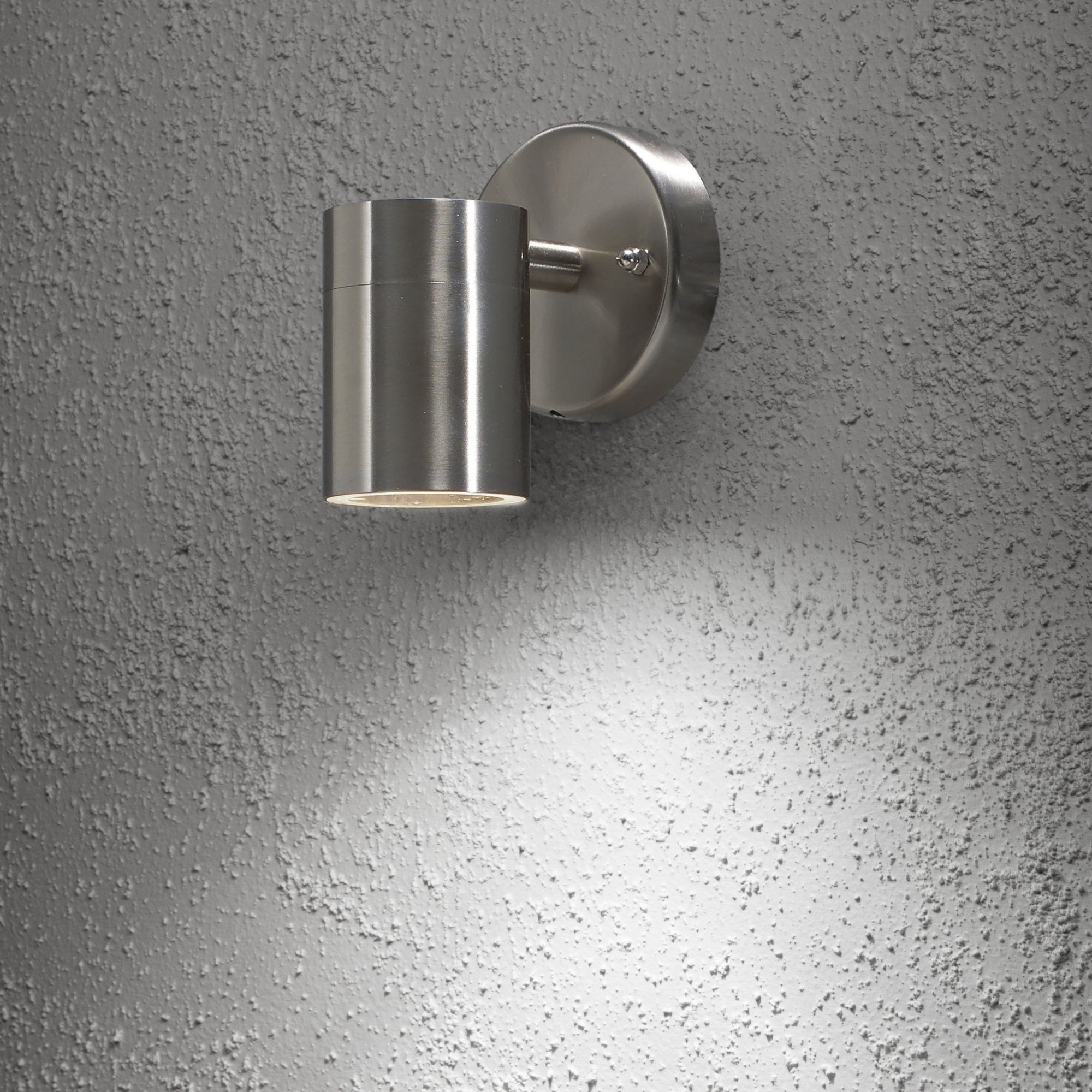 Konstsmide Modena 9cm Down Wall Light - Stainless Steel
