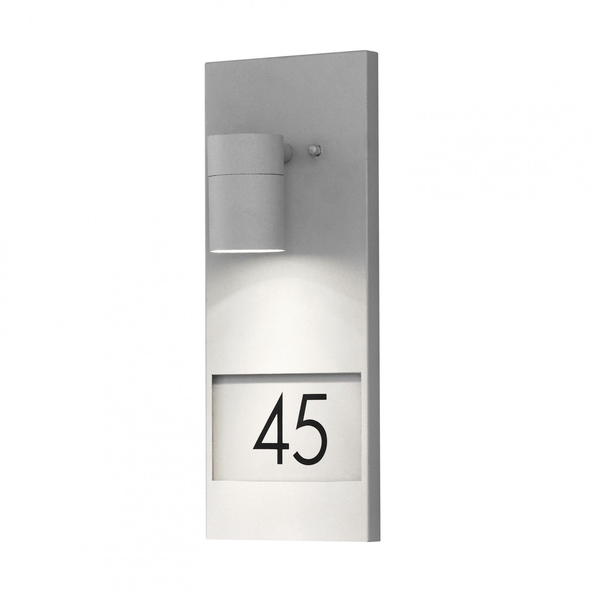 Konstsmide Modena House Number Wall Light - Grey