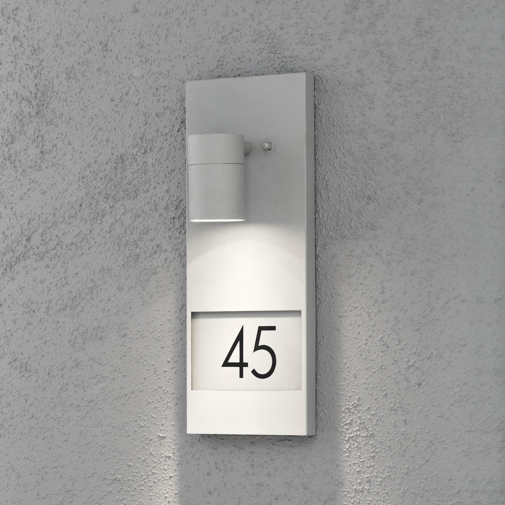 Konstsmide Modena House Number Wall Light - Grey