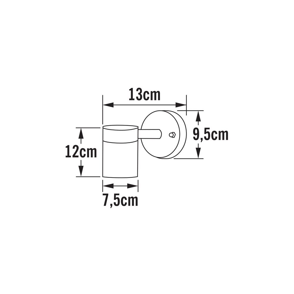 Konstsmide Modena 12cm Down Wall Light - Grey