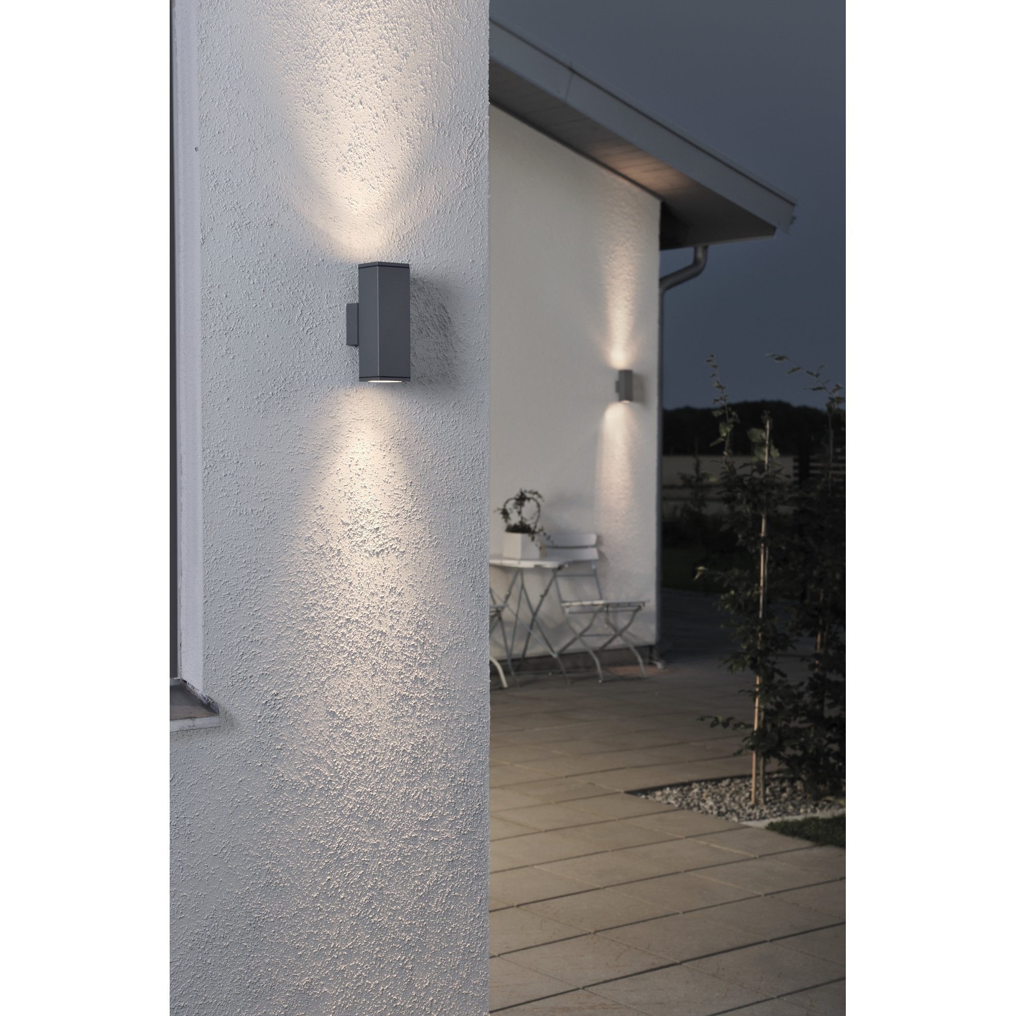 Konstsmide Monza Up/Down Wall Lamp - Anthracite