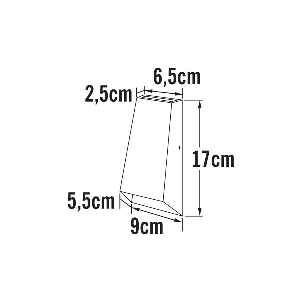 Konstsmide Imola High Power LED Wall Light - Aluminium