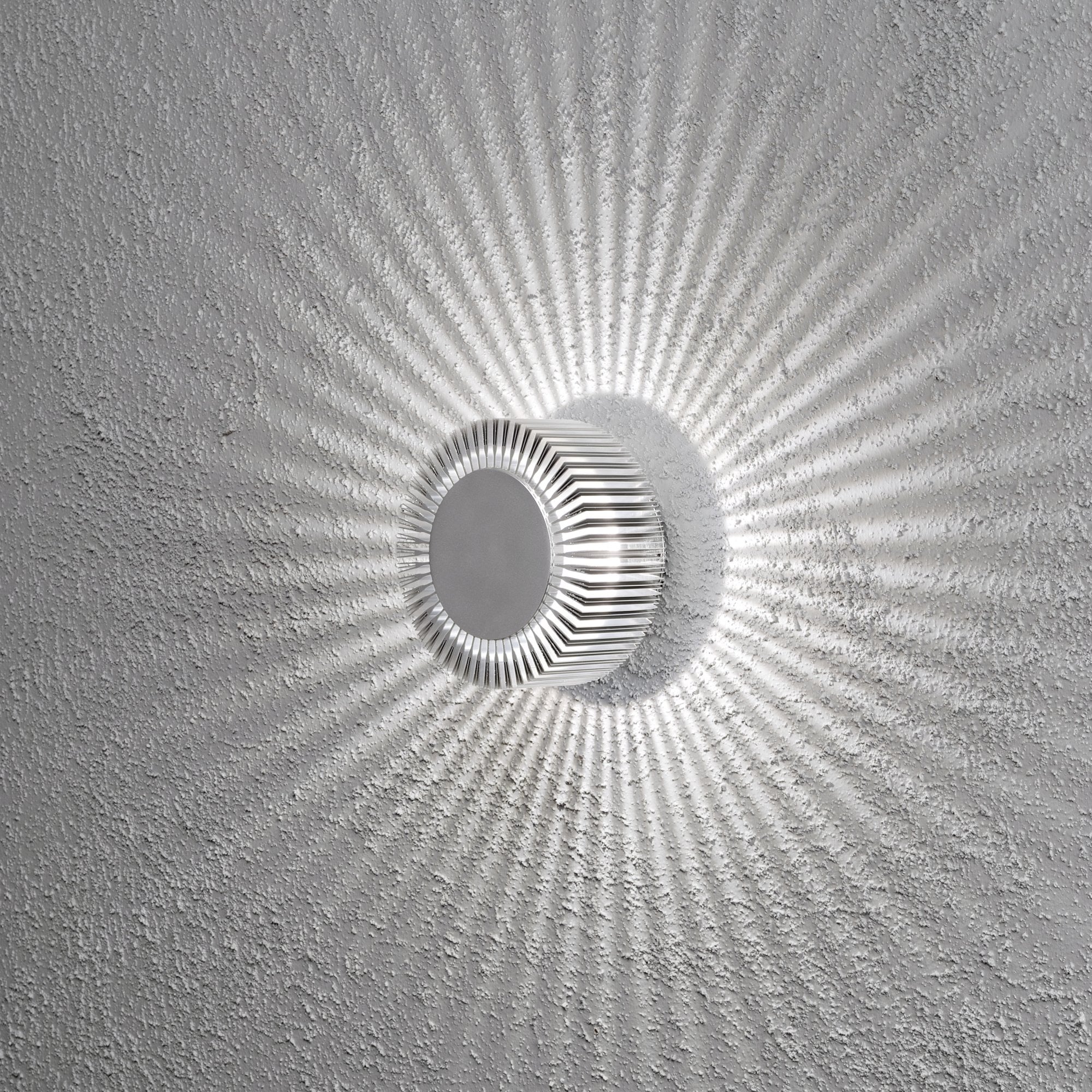 Konstsmide Monza Large High Power LED Wall Light - Aluminium