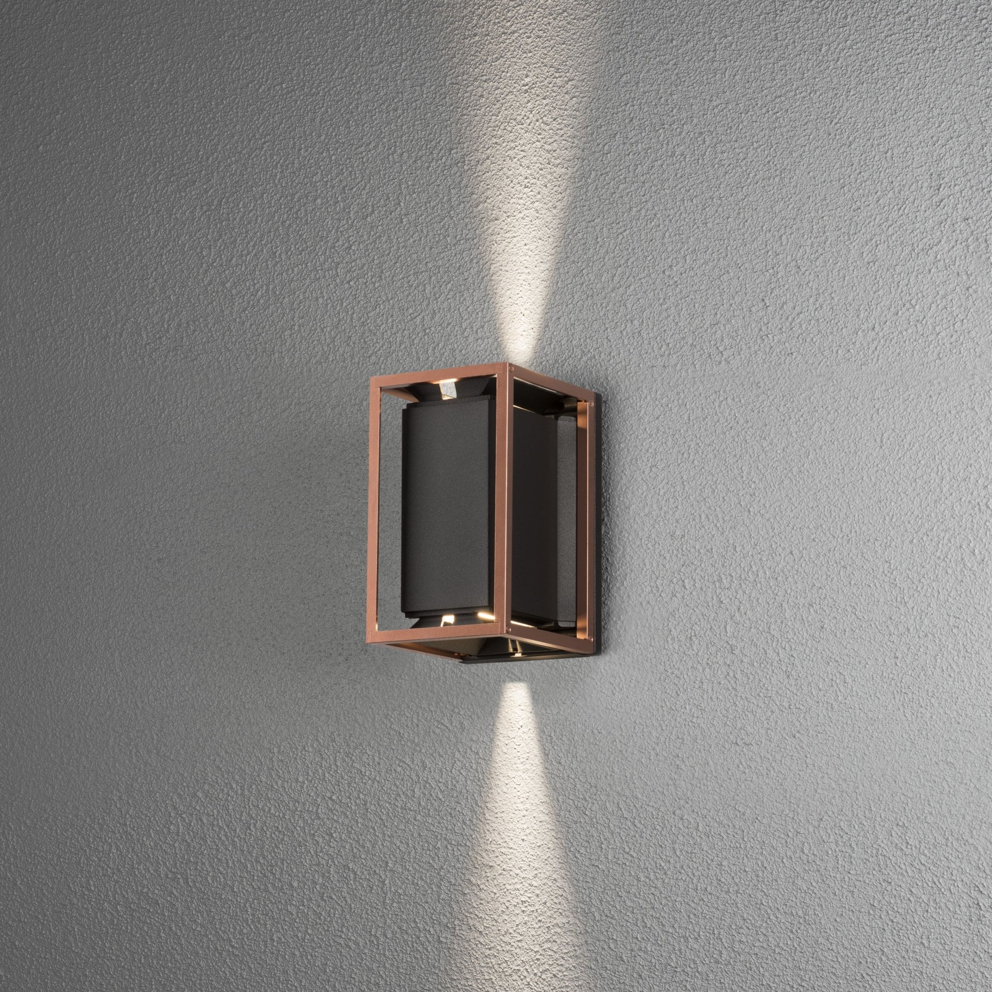 Konstsmide Vale Wall Light - Black & Copper
