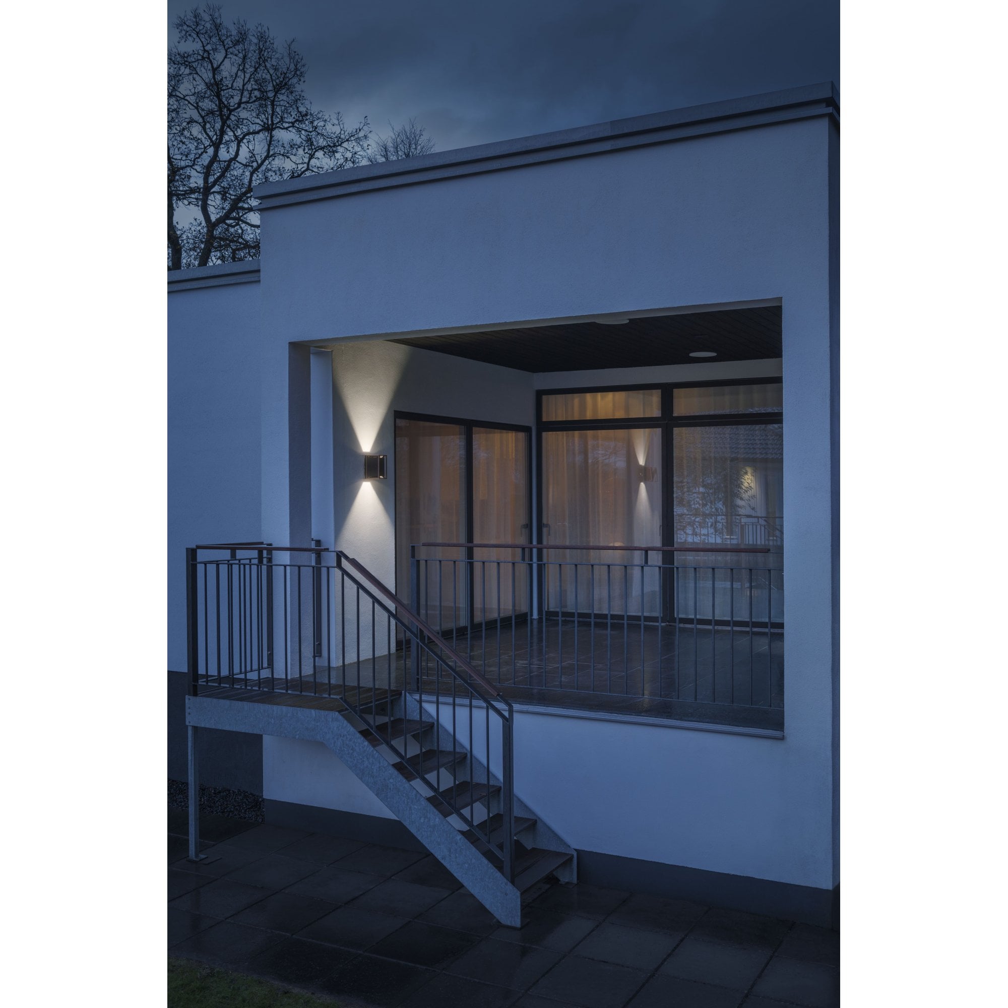 Konstsmide Vale Wall Light - Black & Copper