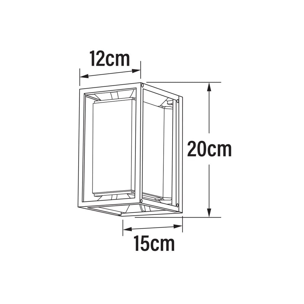 Konstsmide Vale Wall Light - Black & Copper