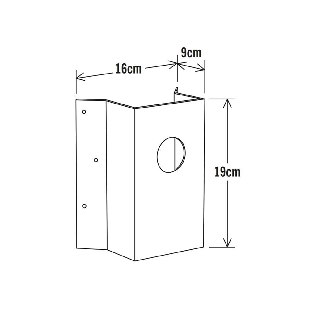 Konstsmide Corner Bracket for All Konstsmide Lanterns - Matt Black