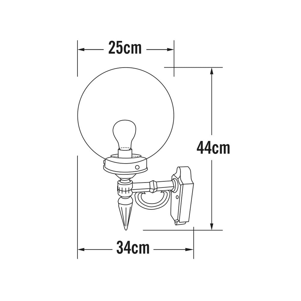 Konstsmide Orion Wall Light - Matt White
