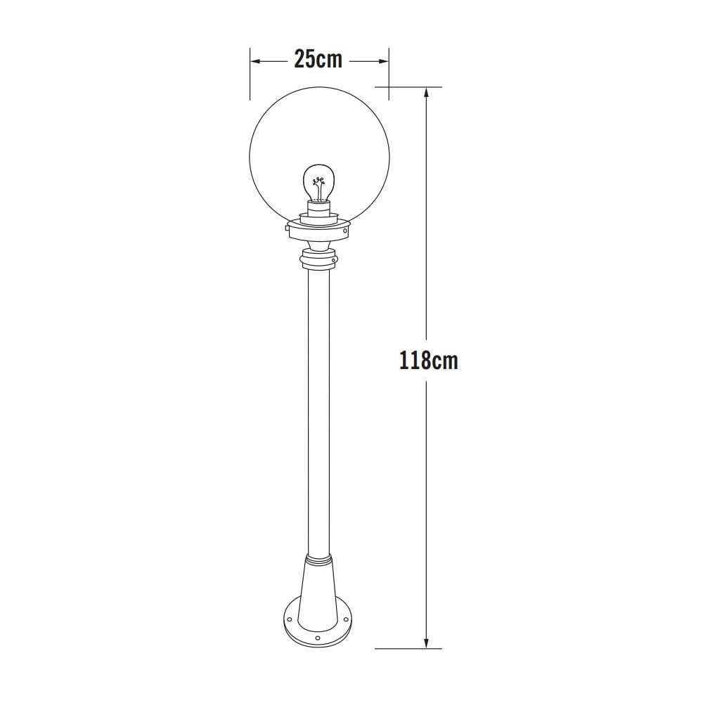 Konstsmide Orion Short Pole - Matt White