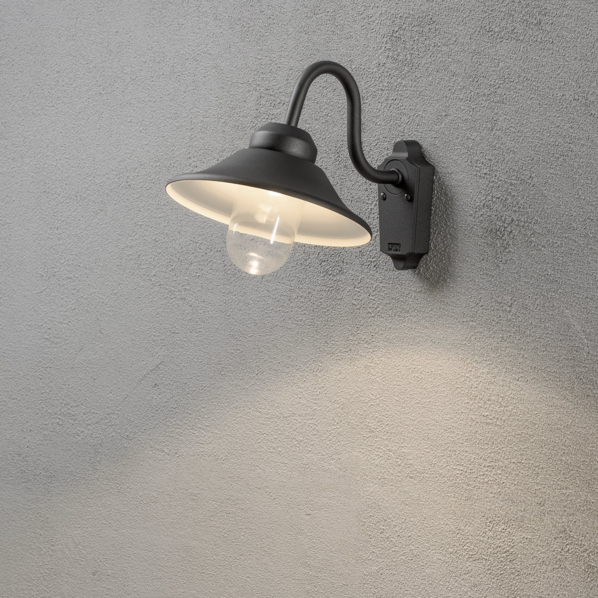 Konstsmide Vega LED Wall Light - Matt Black