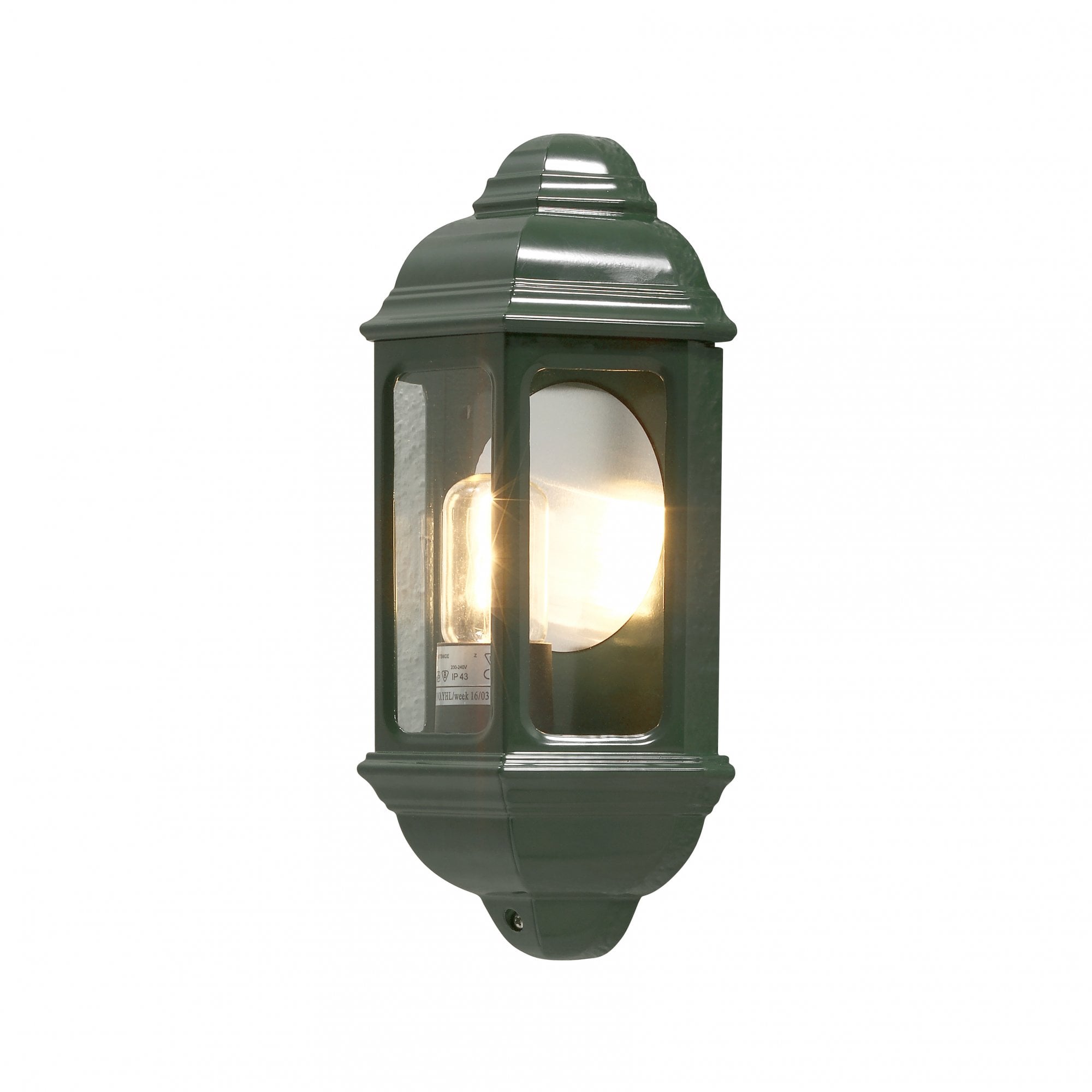 Konstsmide Cagliari Flush Half Lantern - Green