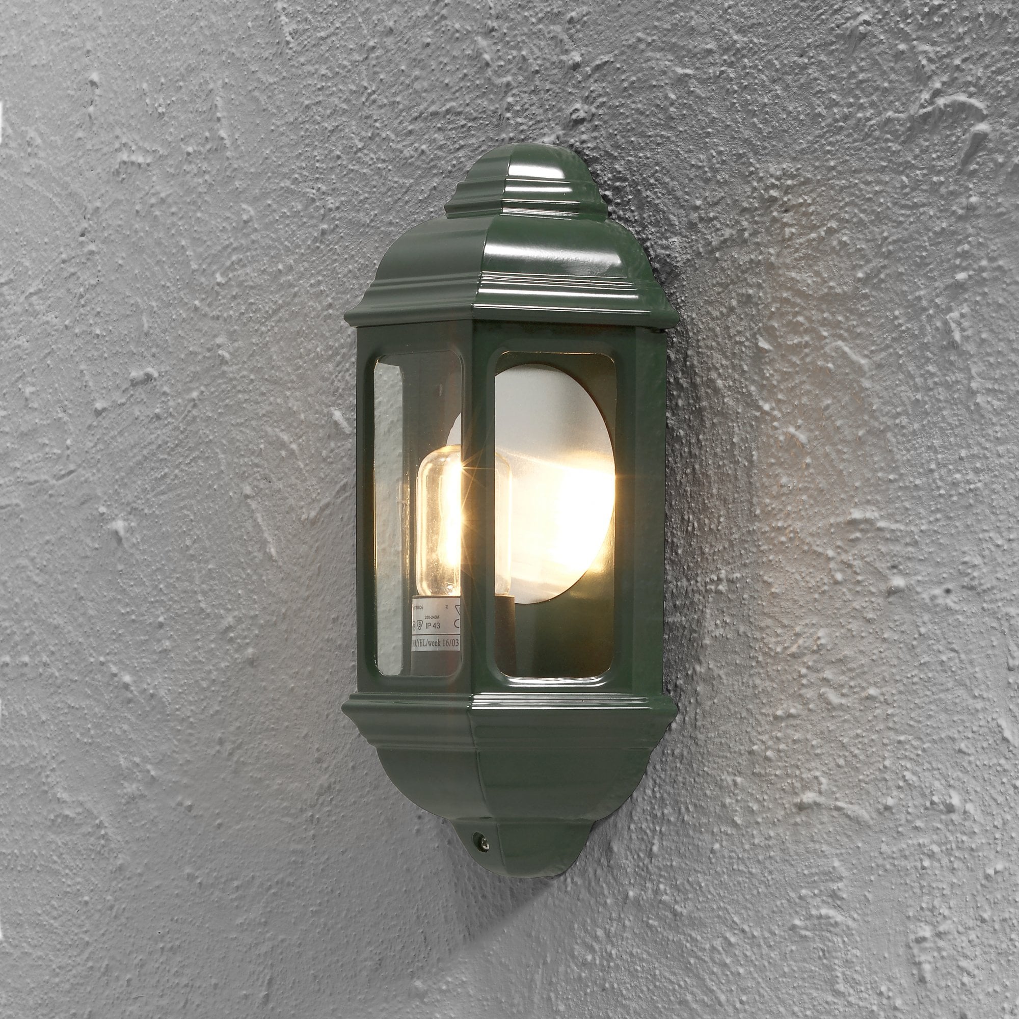 Konstsmide Cagliari Flush Half Lantern - Green