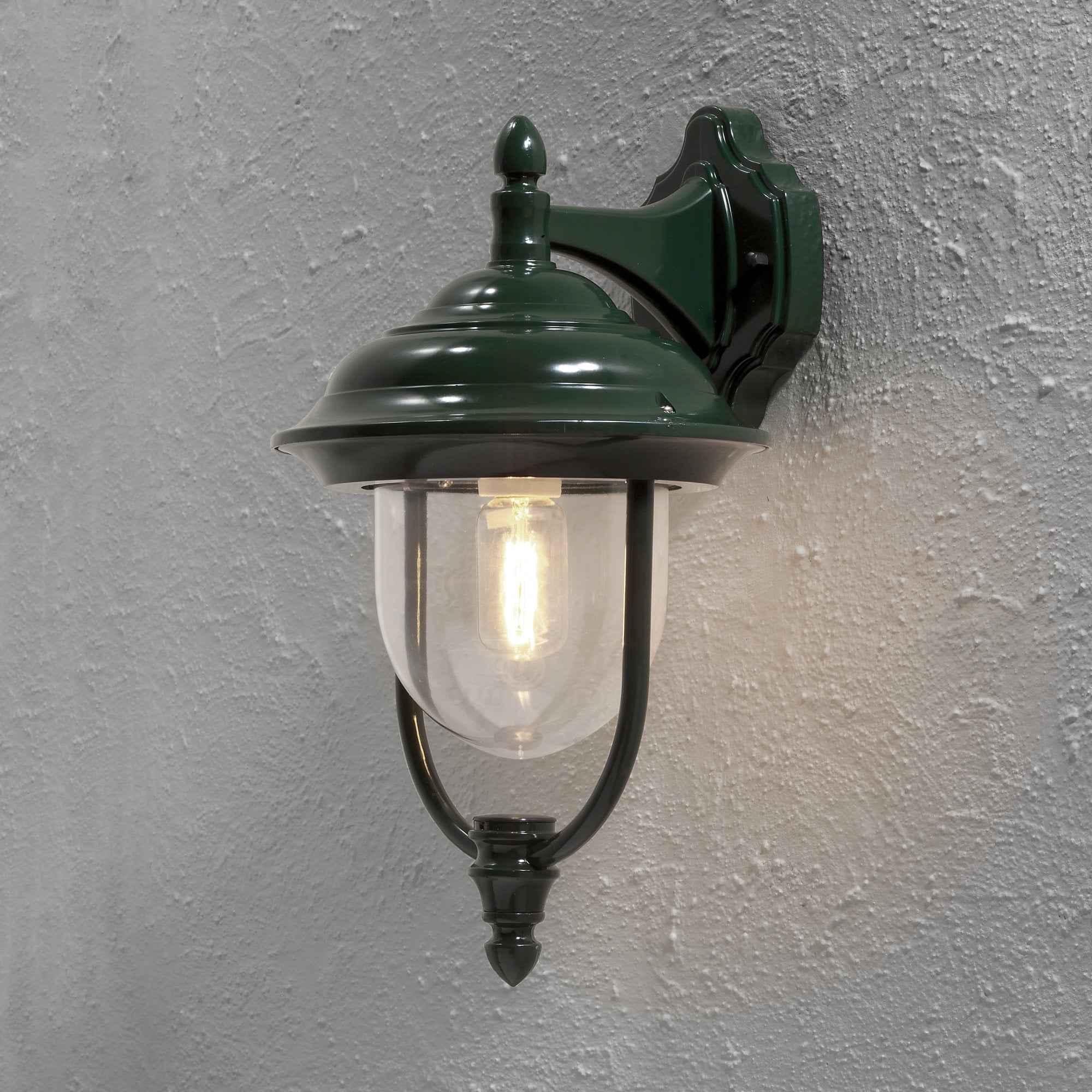 Konstsmide Parma Down Wall Light - Green