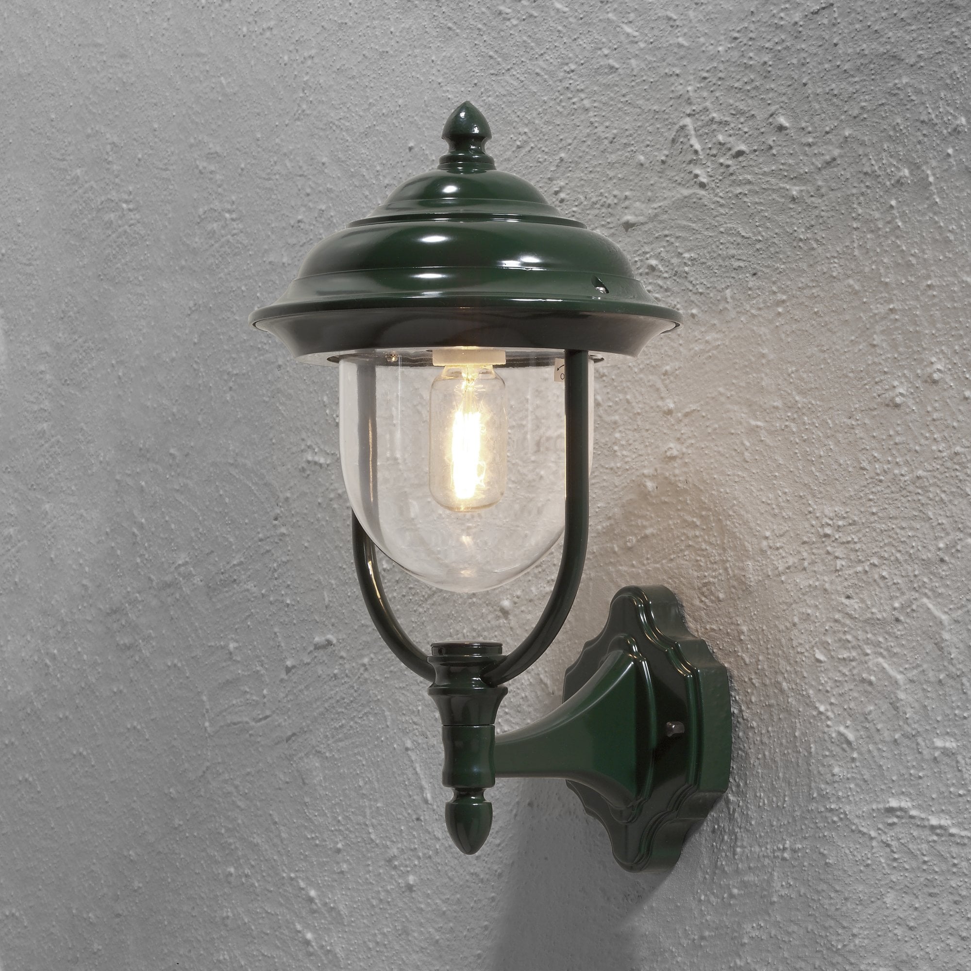 Konstsmide Parma Up Wall Light - Green