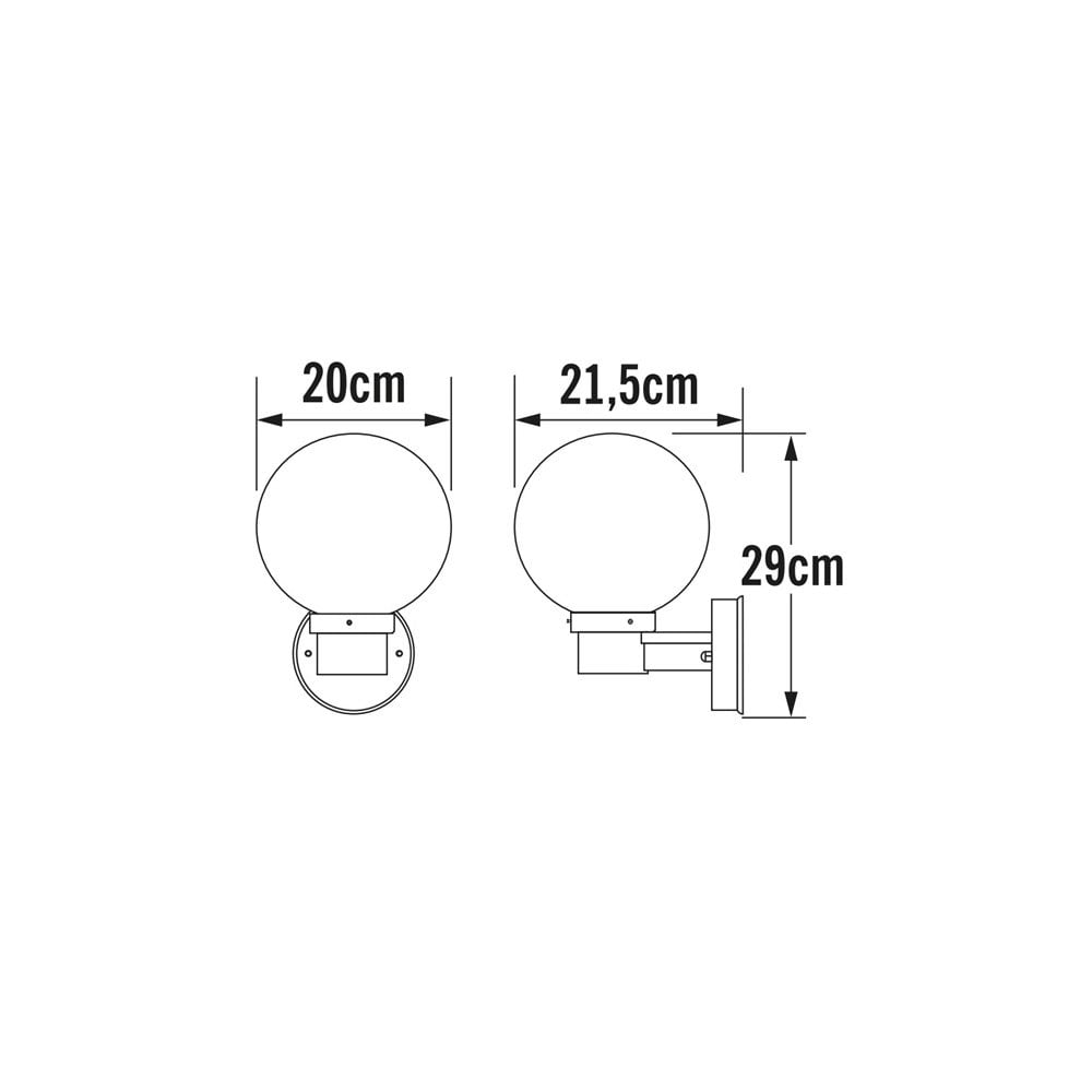 Konstsmide Nemi Up Wall Light with Dusk to Dawn Sensor - Matt Black