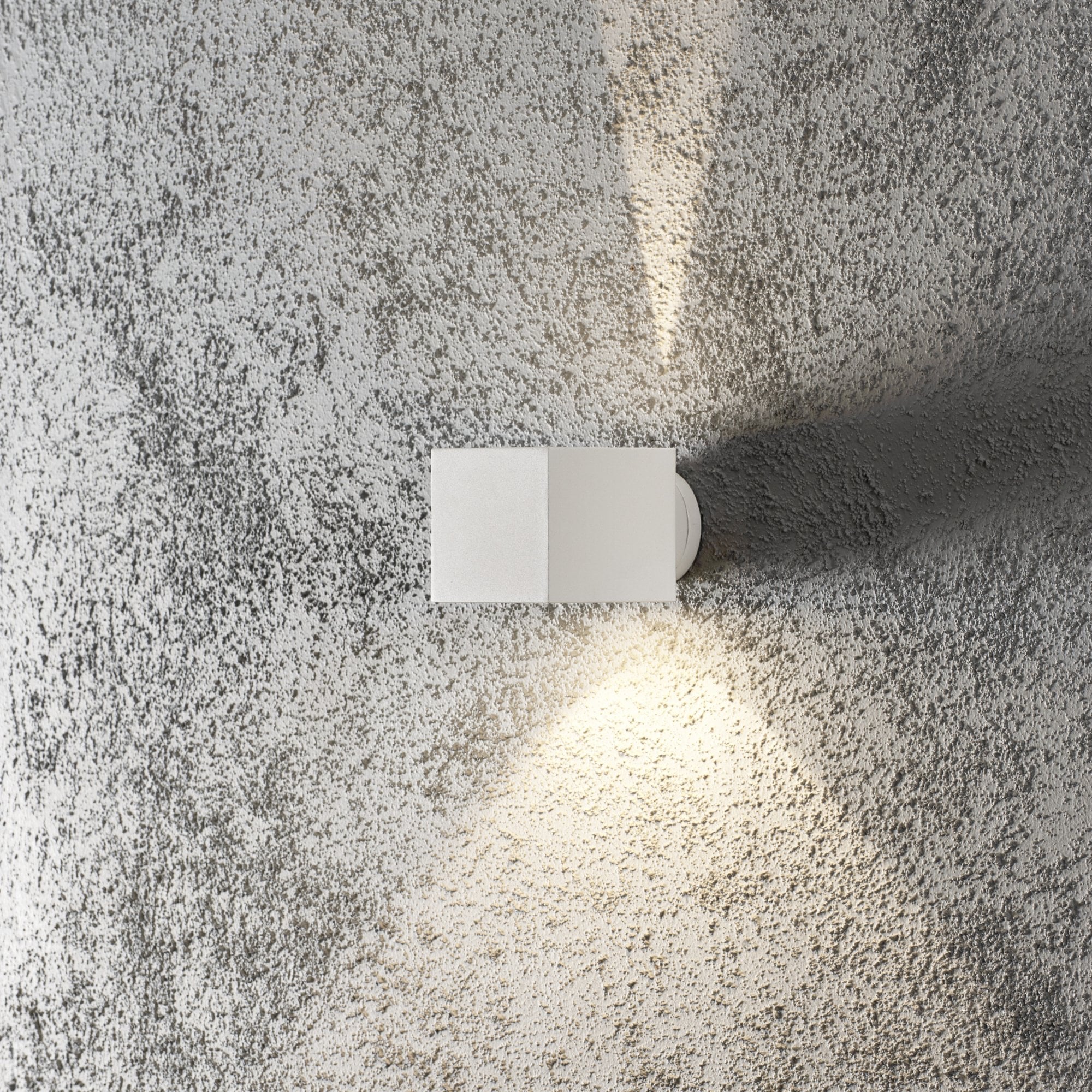Konstsmide Modena Square Wall Light - Matt White