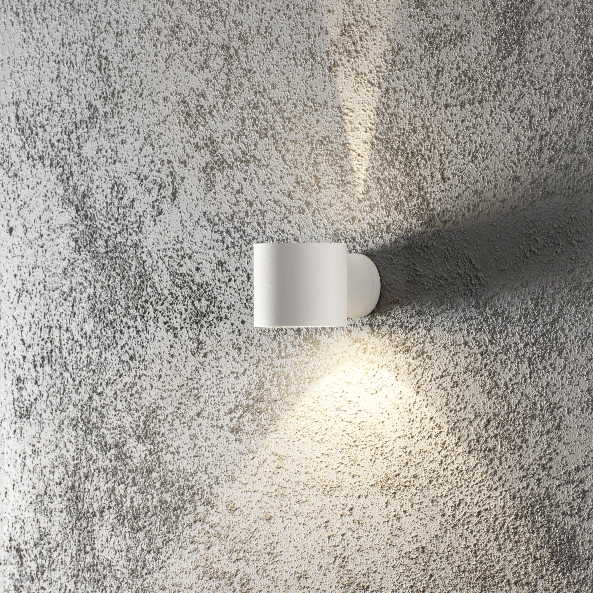 Konstsmide Modena Round Wall Light - Matt White