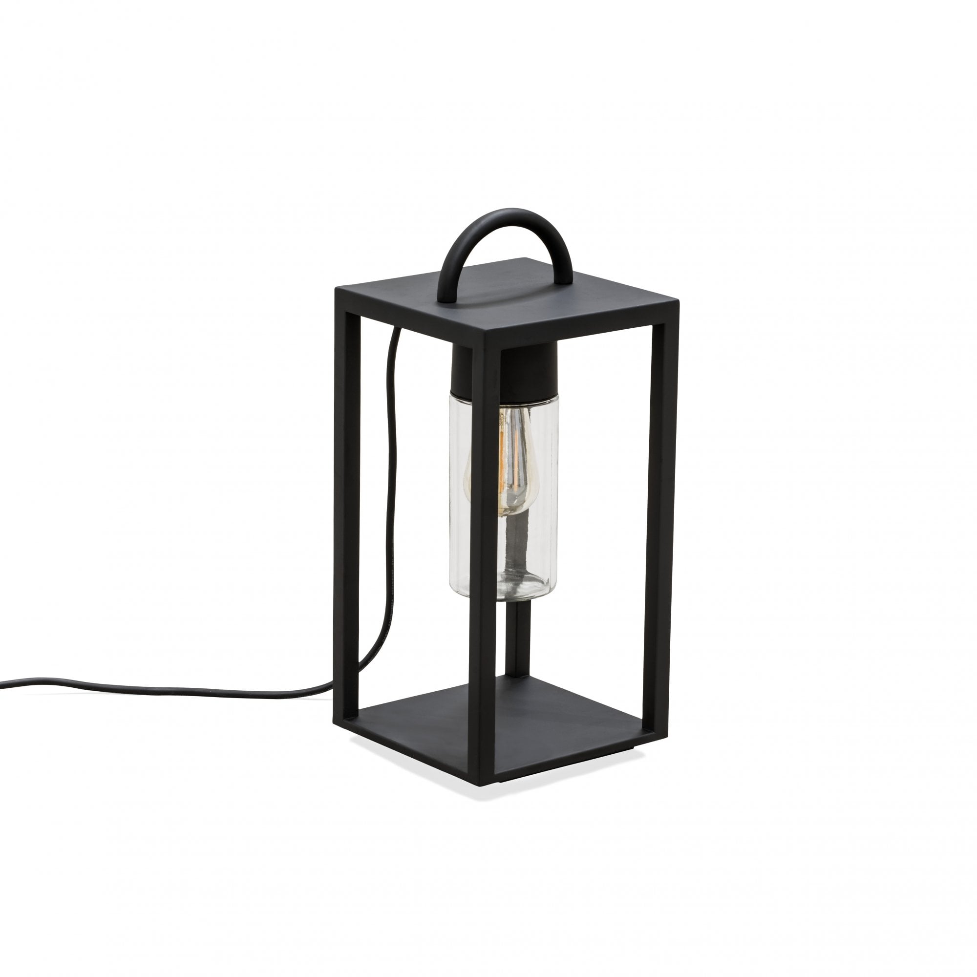 Konstsmide Bologna Outdoor Floor Lantern - Matt Black