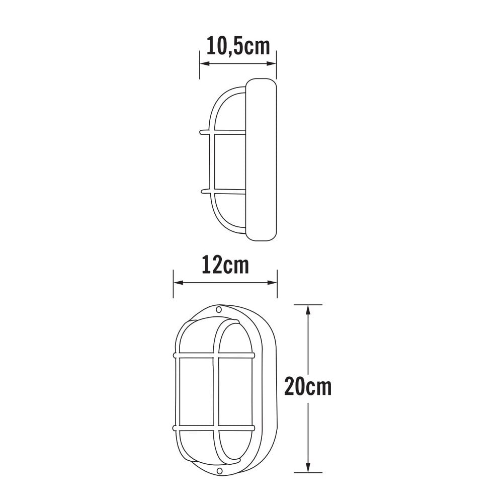 Konstsmide Elmas Wall Light - White