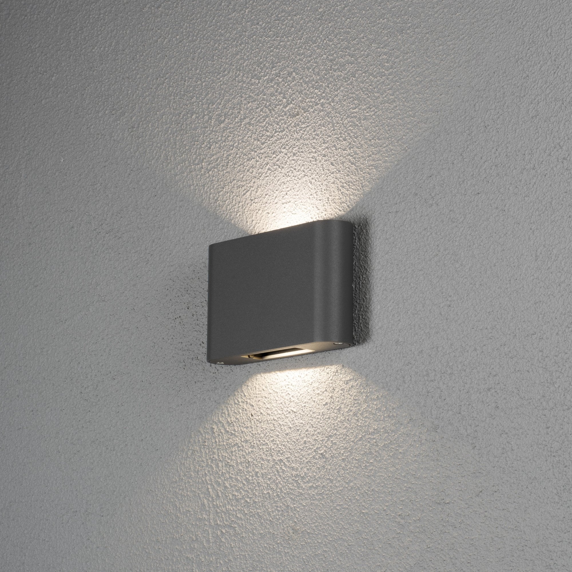 Konstsmide Chieri 11.5cm Oblong LED Wall Light - Anthracite