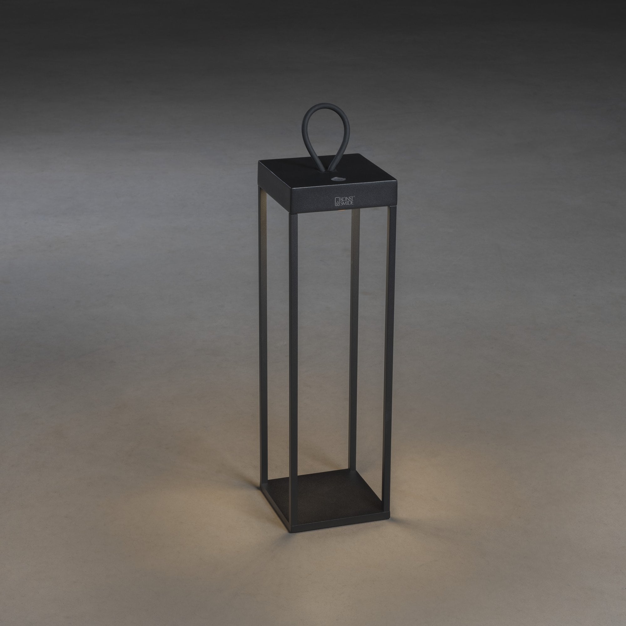 Konstsmide Ravello 50cm LED Lantern with USB - Matt Black