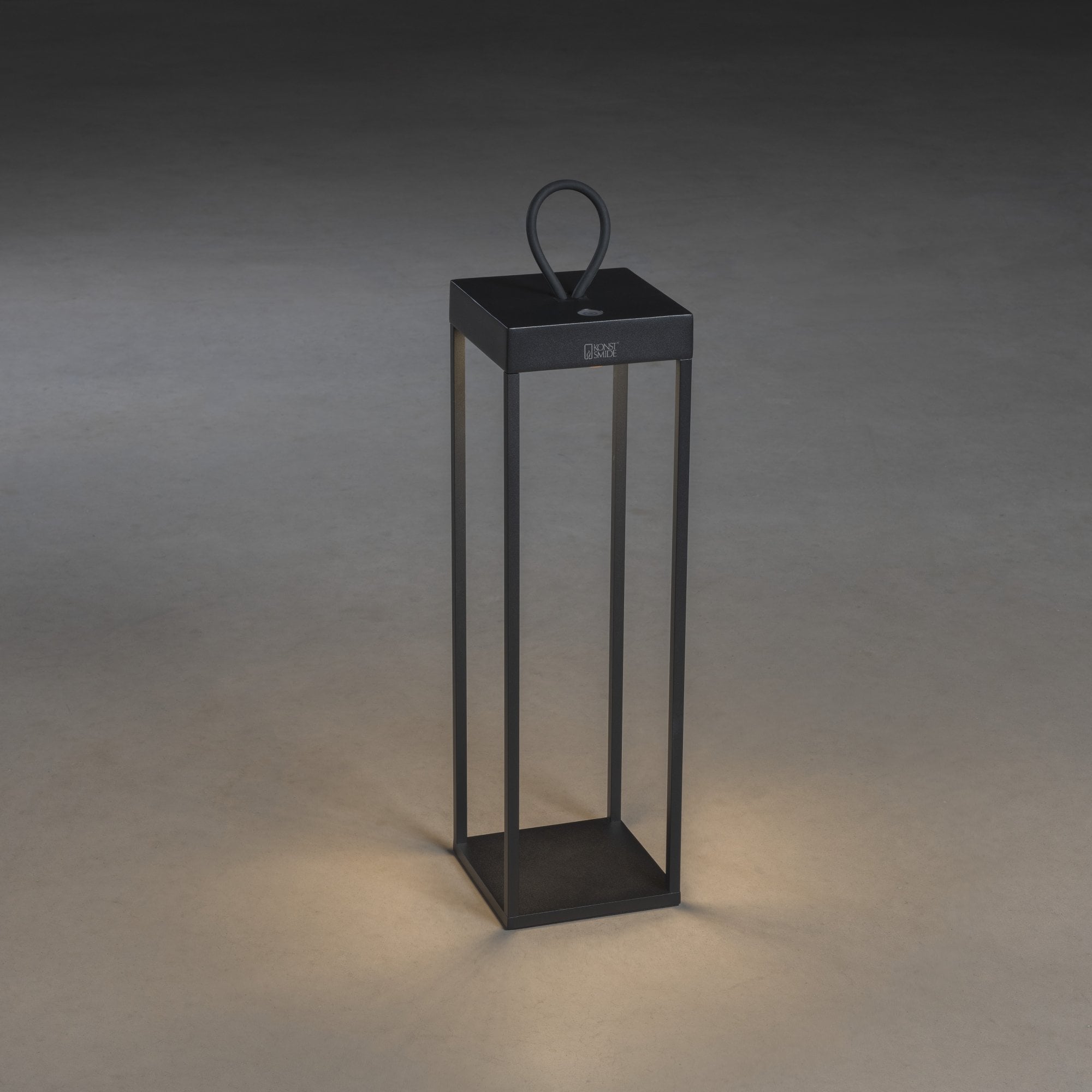 Konstsmide Ravello 50cm LED Lantern with USB - Matt Black