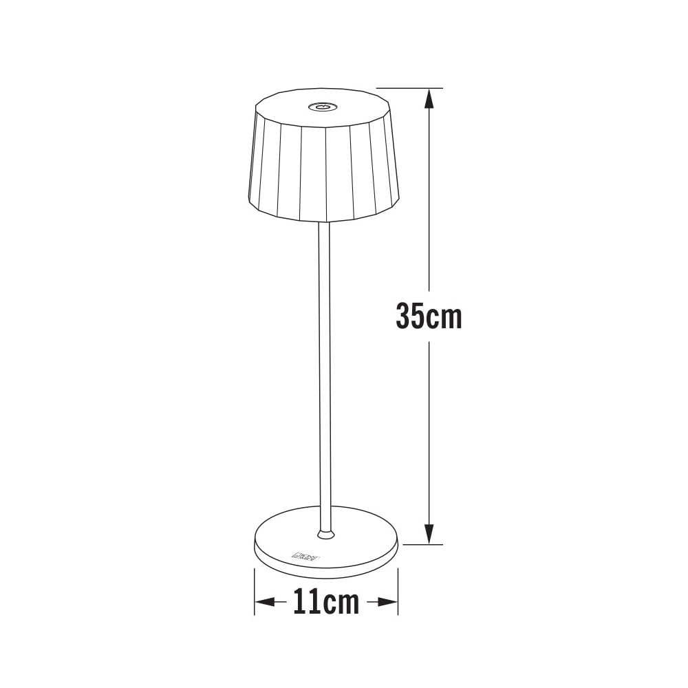 Konstsmide Positano LED Table Lamp with USB - Matt White