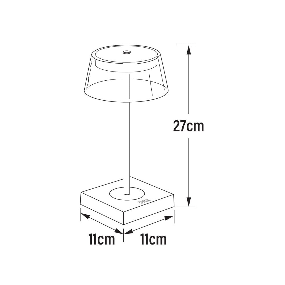 Konstsmide Scilla Table Lamp with USB - Matt Black