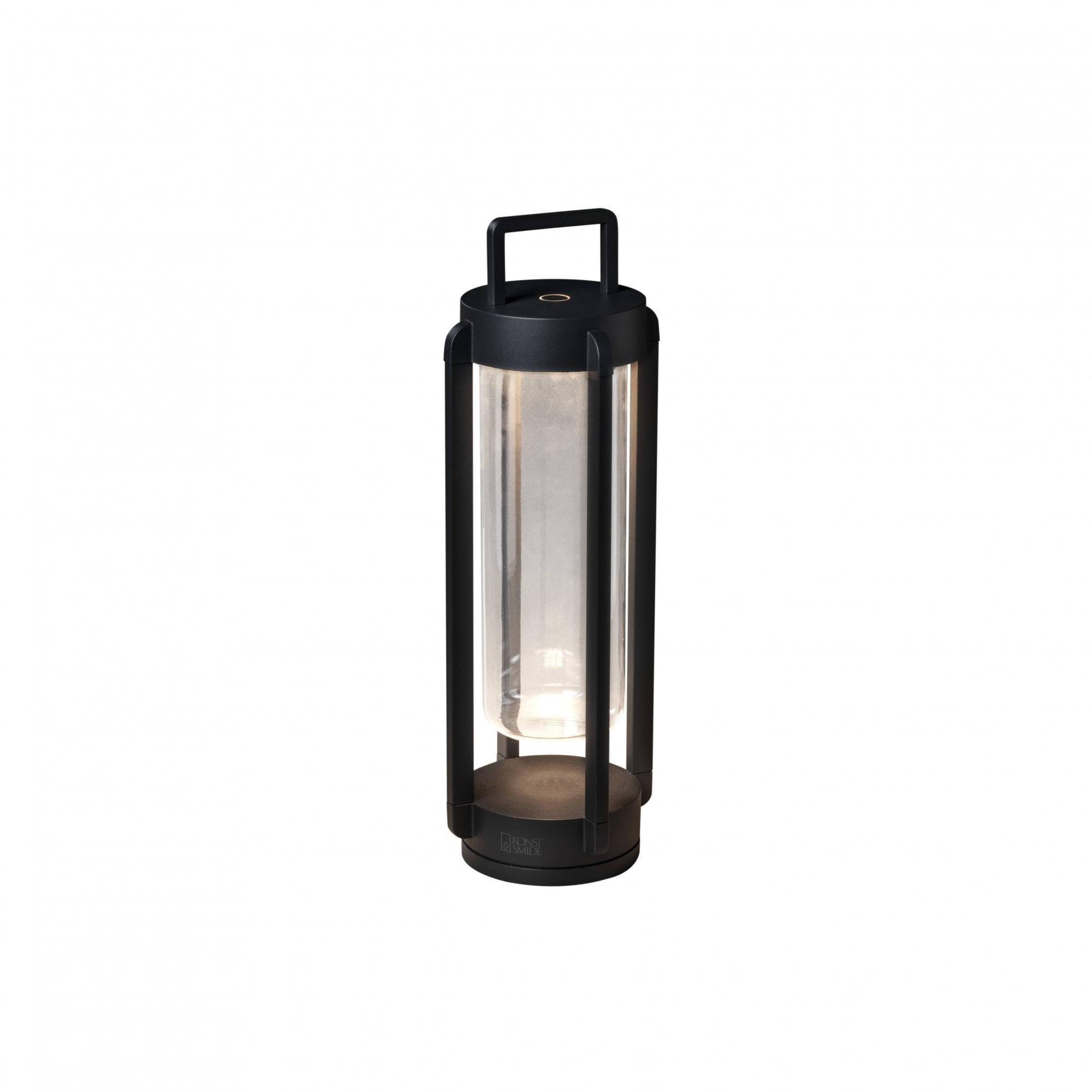 Konstsmide Otranto Outdoor Lantern with USB - Matt Black