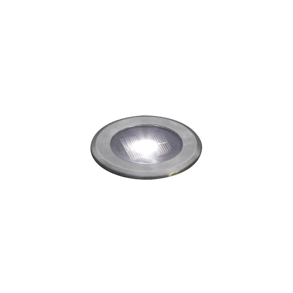 Konstsmide Single LED Solar Ground Spot - Stainless Steel