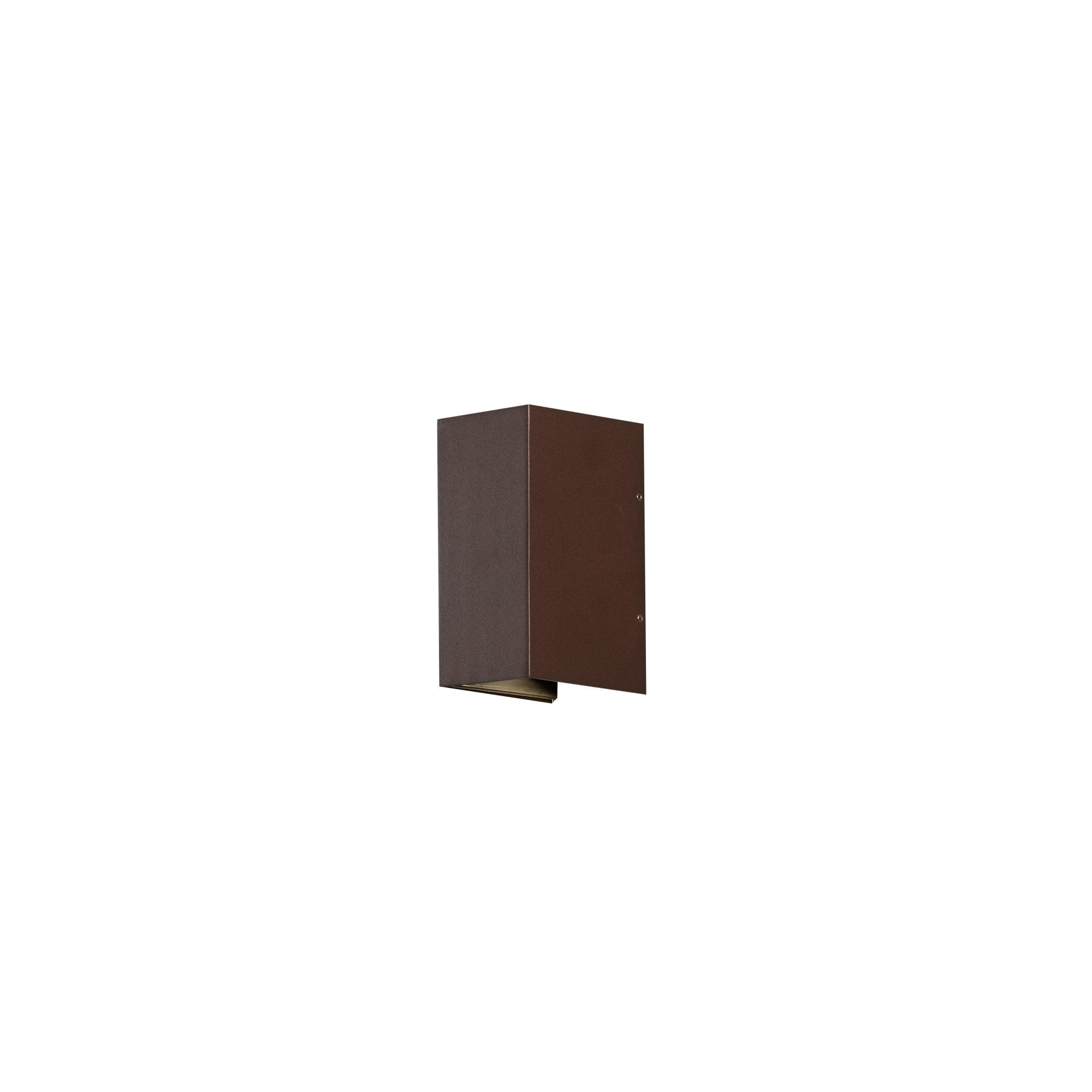 Konstsmide Cremona Rectangular LED Up/Down Wall Light - Rust