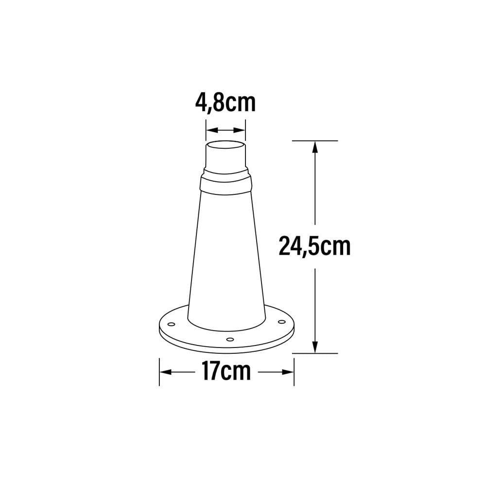 Konstsmide Junior Column - Green - Base Only