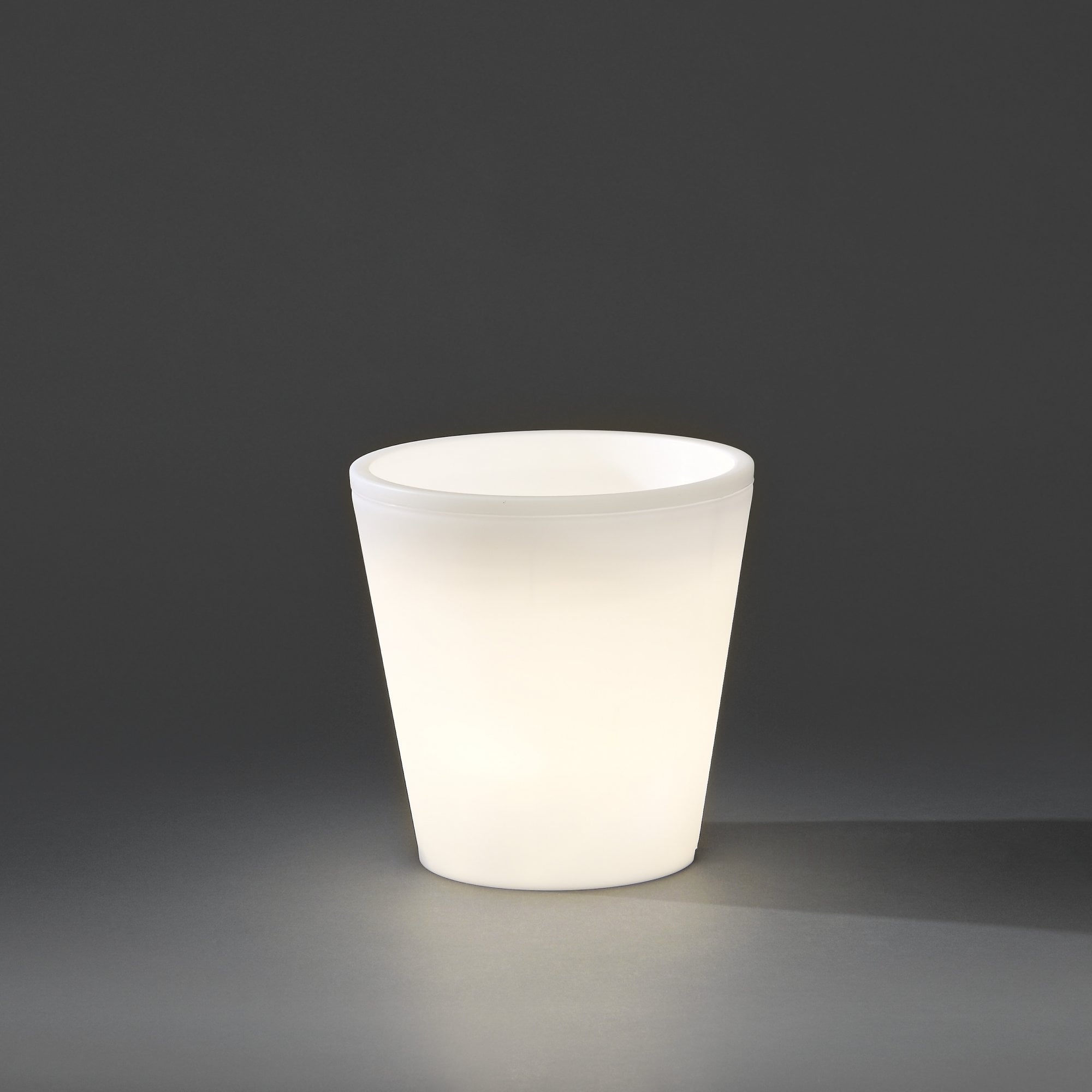 Konstsmide Assisi Small Plant Pot LED Table Light - White