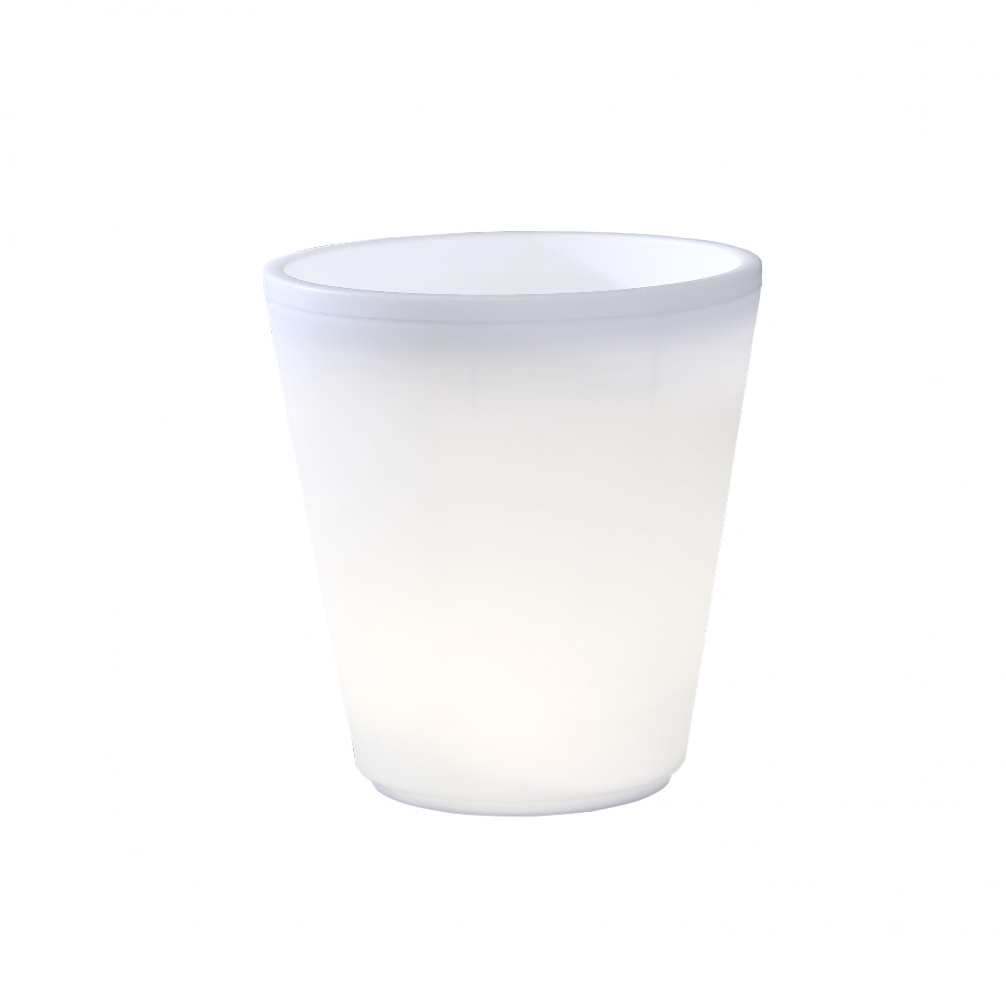 Konstsmide Assisi Large Plant Pot LED Table Light - White