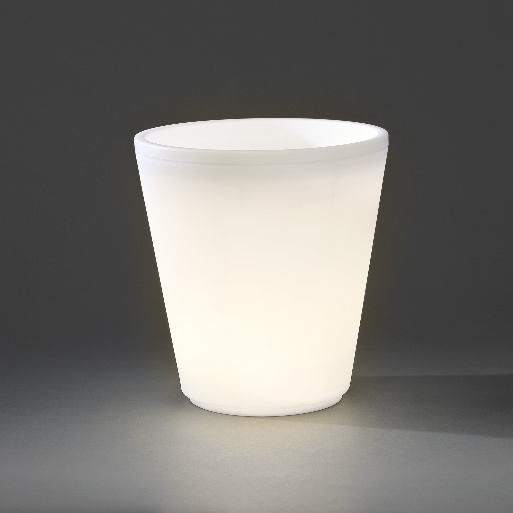 Konstsmide Assisi Large Plant Pot LED Table Light - White